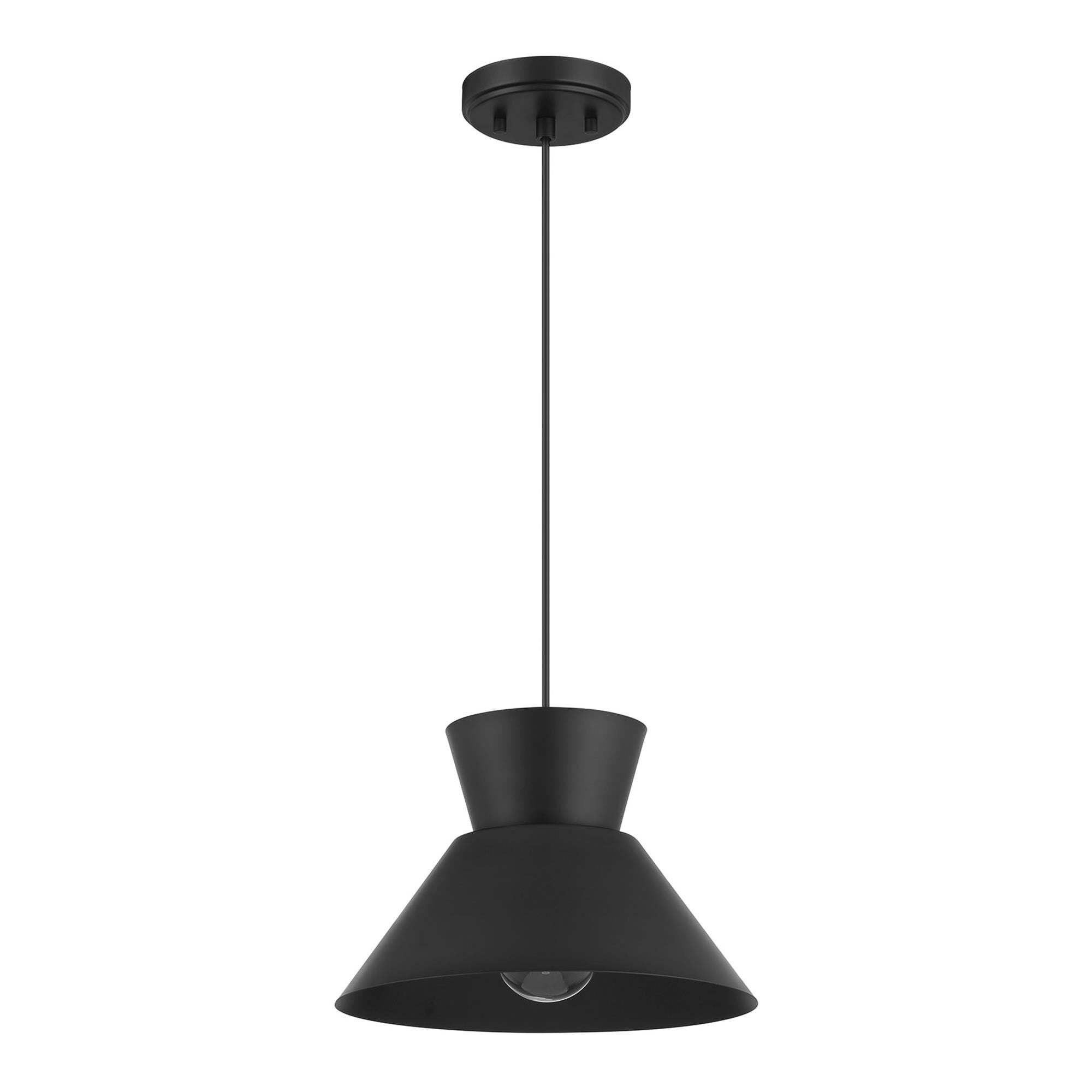 Shown in Matte Black finish and Metal shade