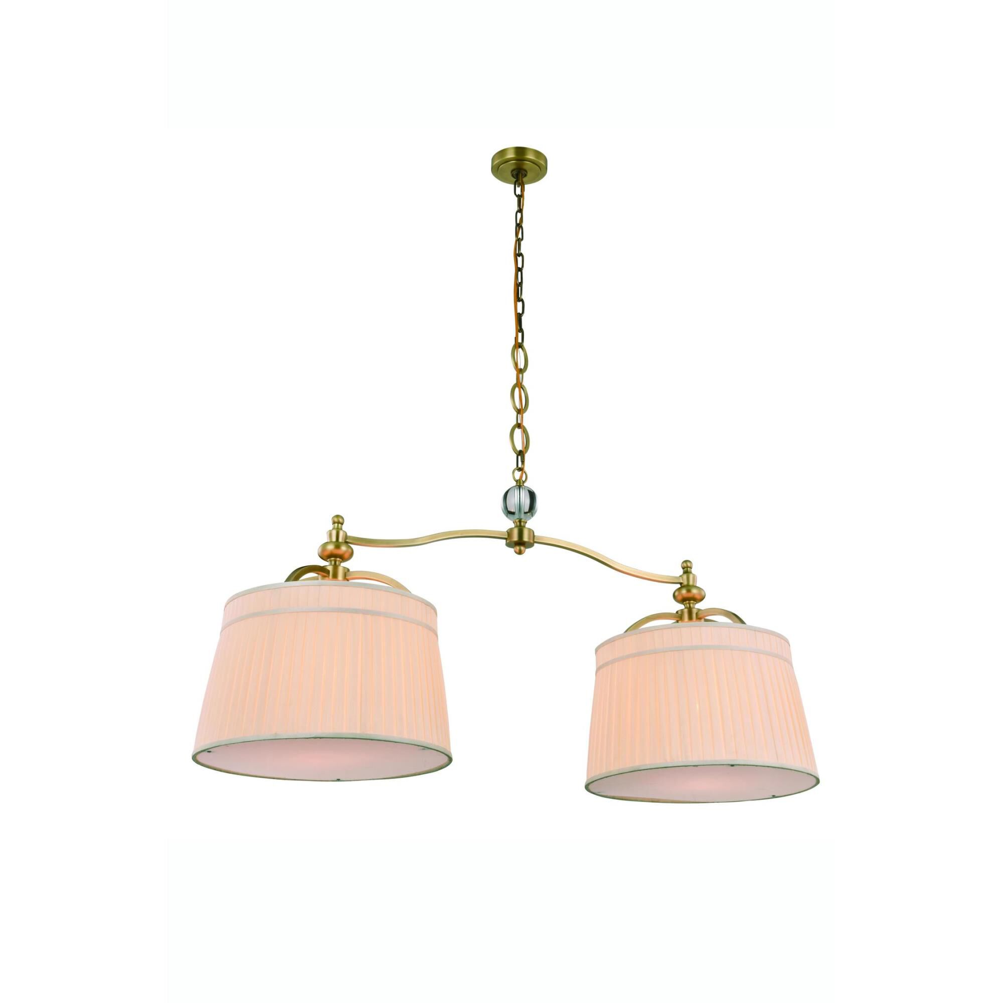 Cara 18 Inch 2 Light Linear Suspension Light by Elegant Lighting