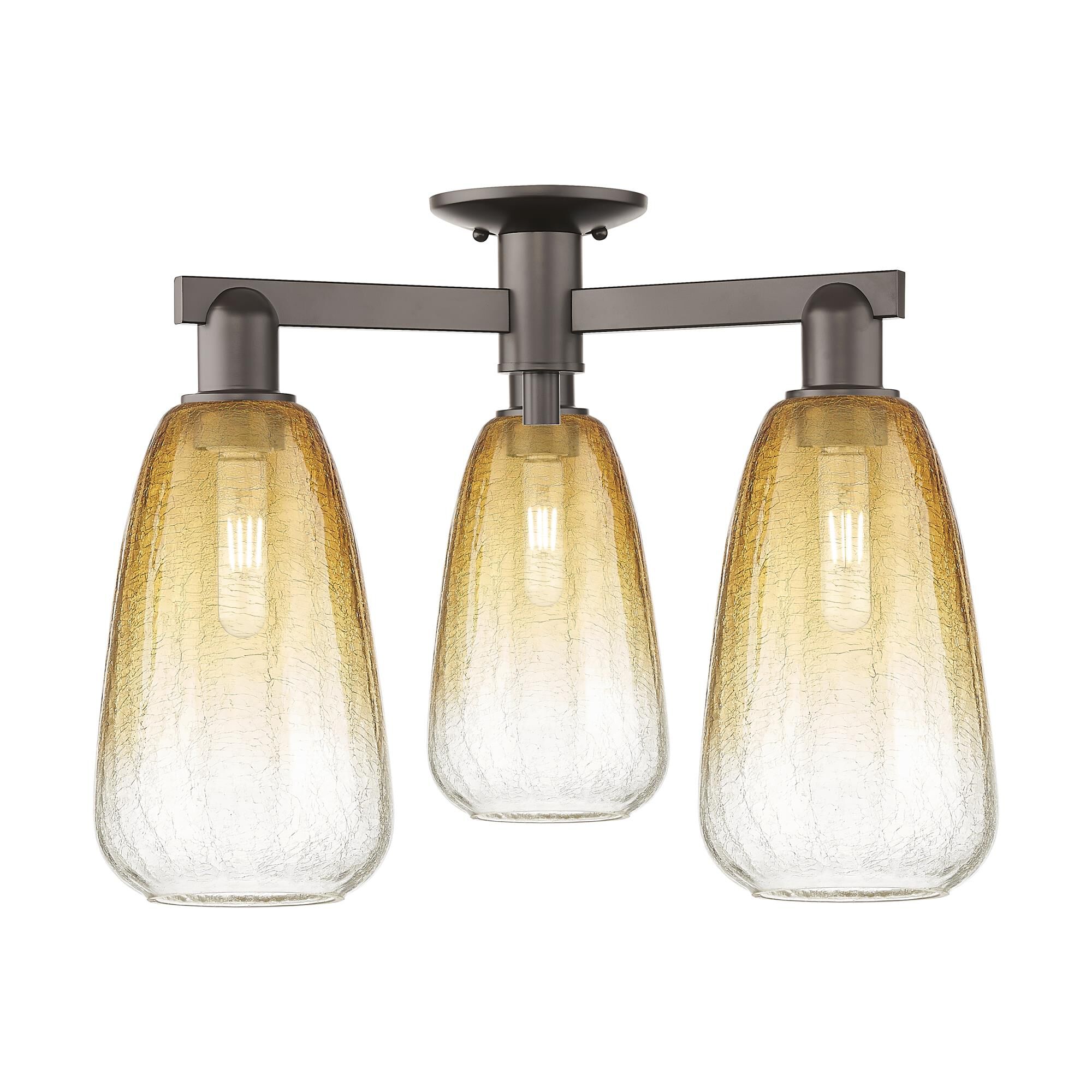 Bruno Marashlian Brookhaven Almond 24 Inch Semi Flush Mount by Innovations Lighting