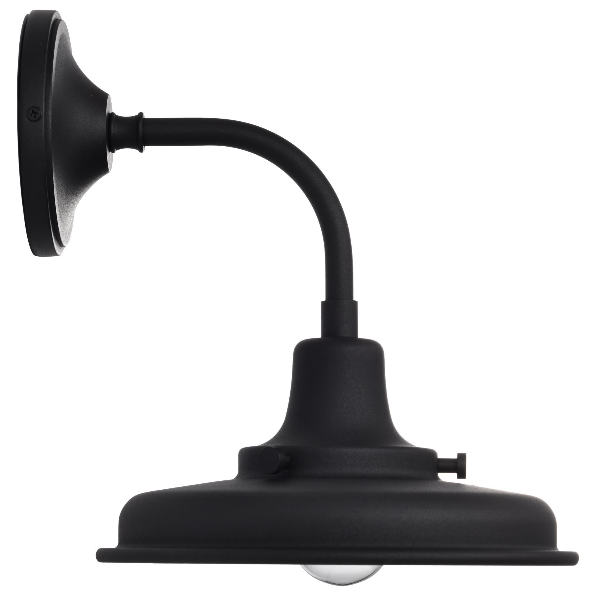 Shown in Black finish and Black shade