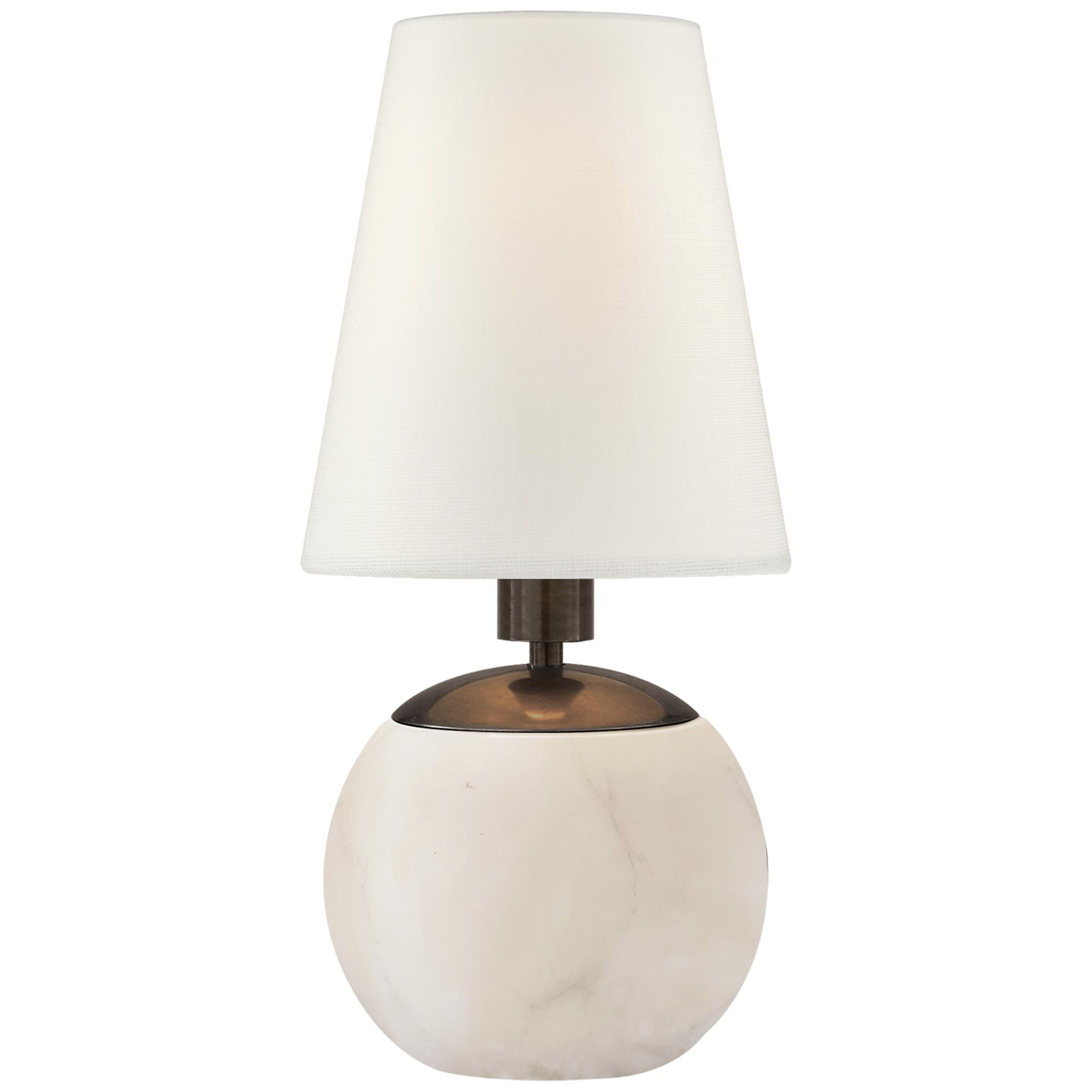 Shown in Alabaster finish and Linen shade