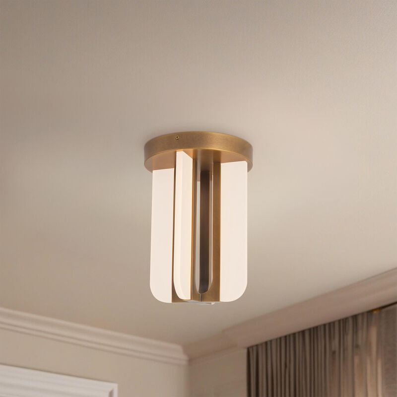 Elisa Carlucci Anders 8 Inch Semi Flush Mount by Alora Lighting