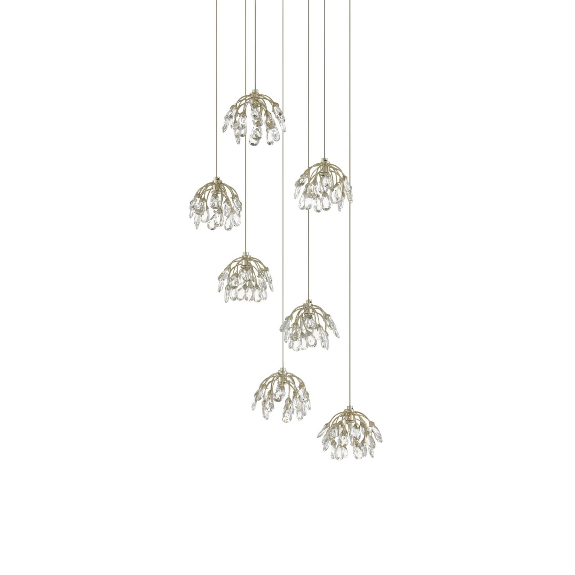 Crystal Bud 7 Light Multi Light Pendant,