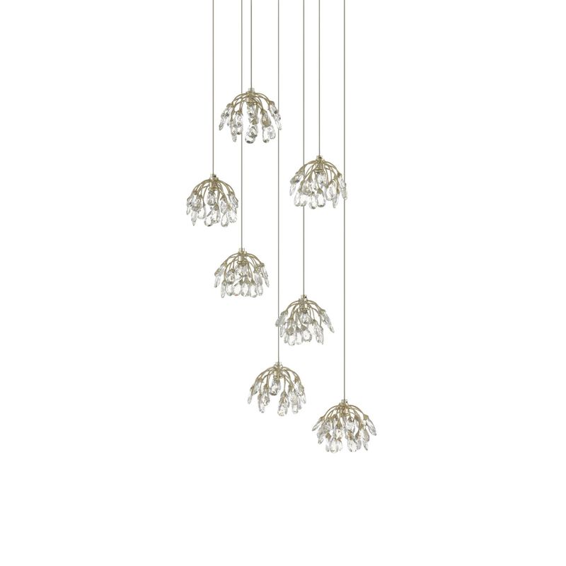 Crystal Bud 7 Light Multi Light Pendant by Currey & Company