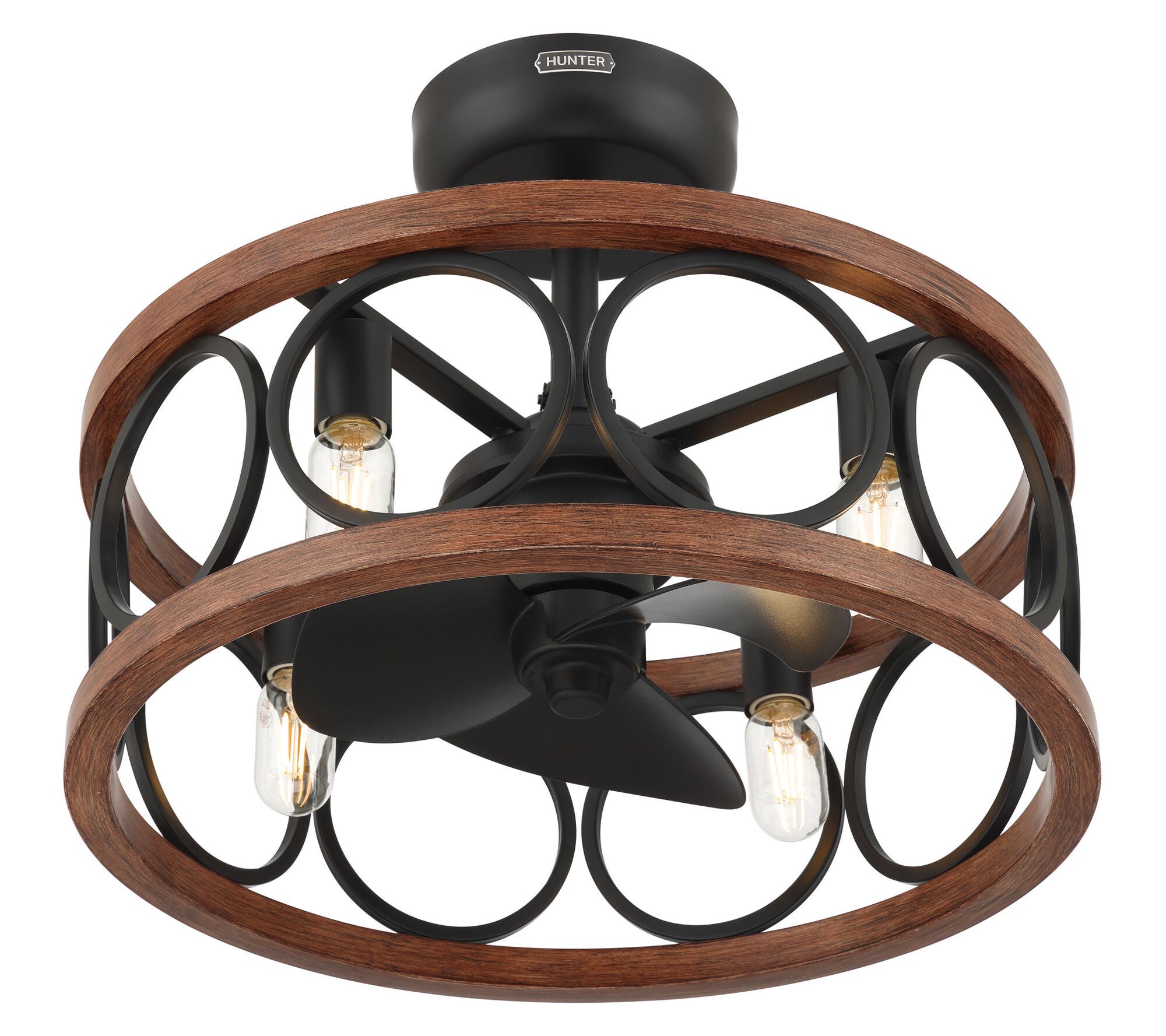 Haven 22 Inch Chandelier Ceiling Fan with Light Kit,