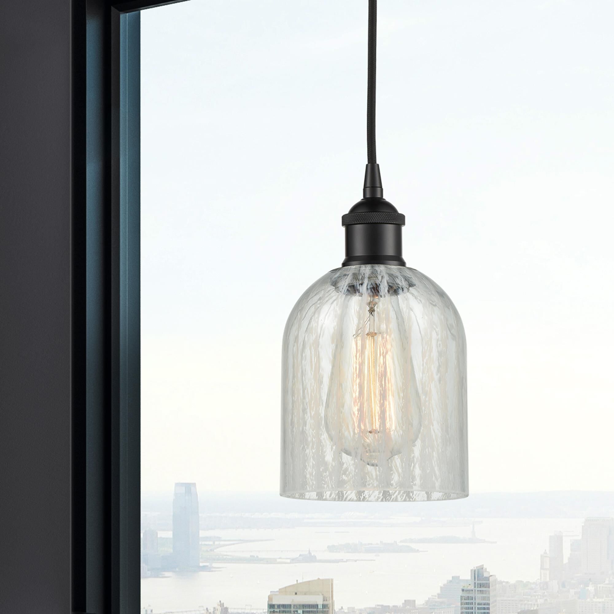 Shown in Matte Black finish and Mouchette glass