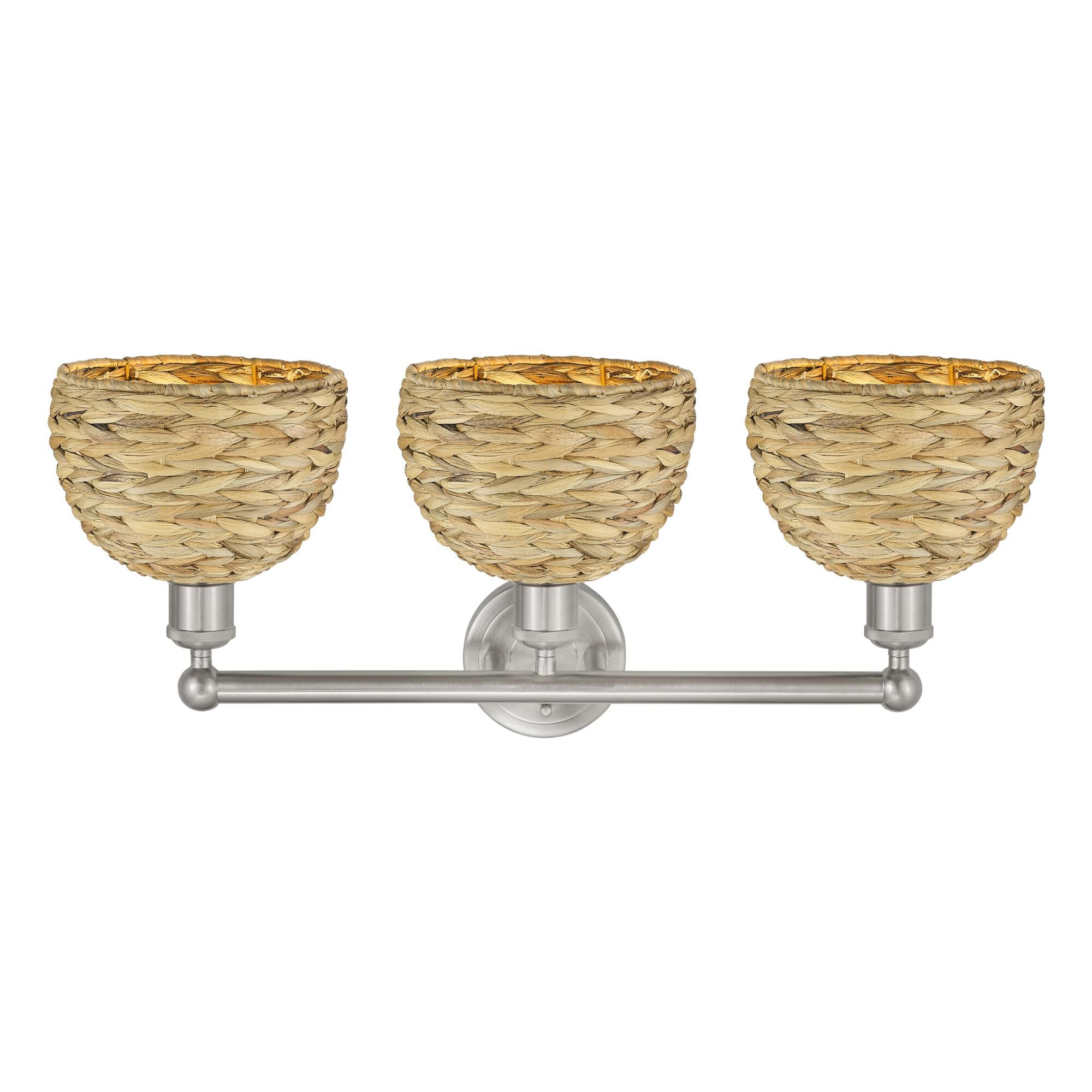 Bruno Marashlian Woven Rattan 26 Inch Bath Vanity Light by Innovations Lighting