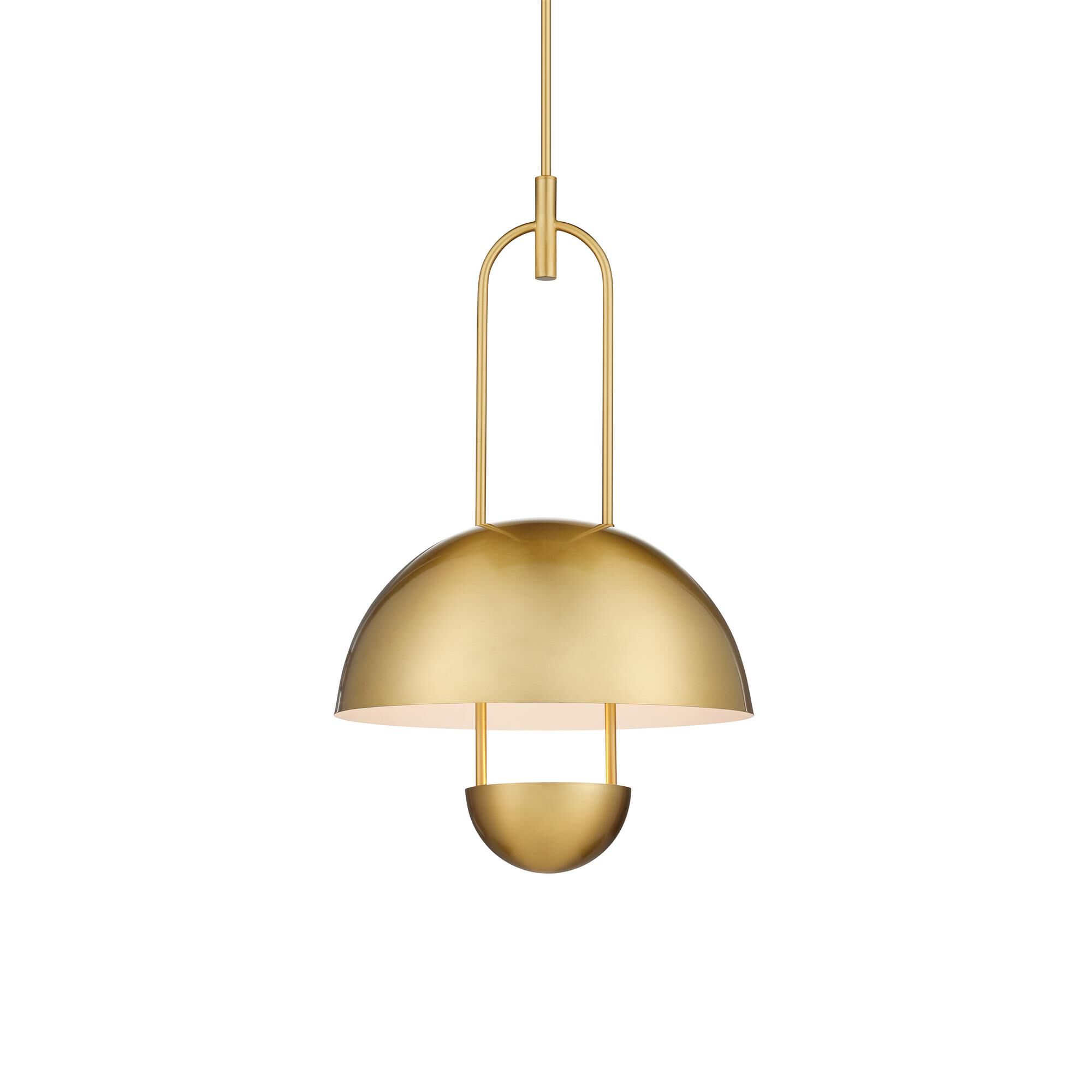 Shown in Brass and White finish