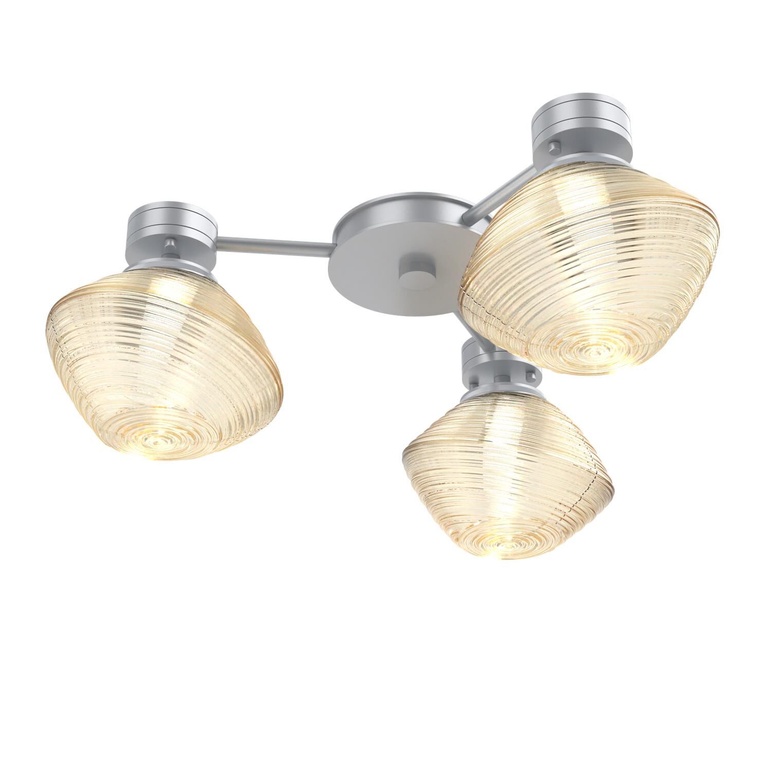 Shown in Classic Silver finish and Amber glass