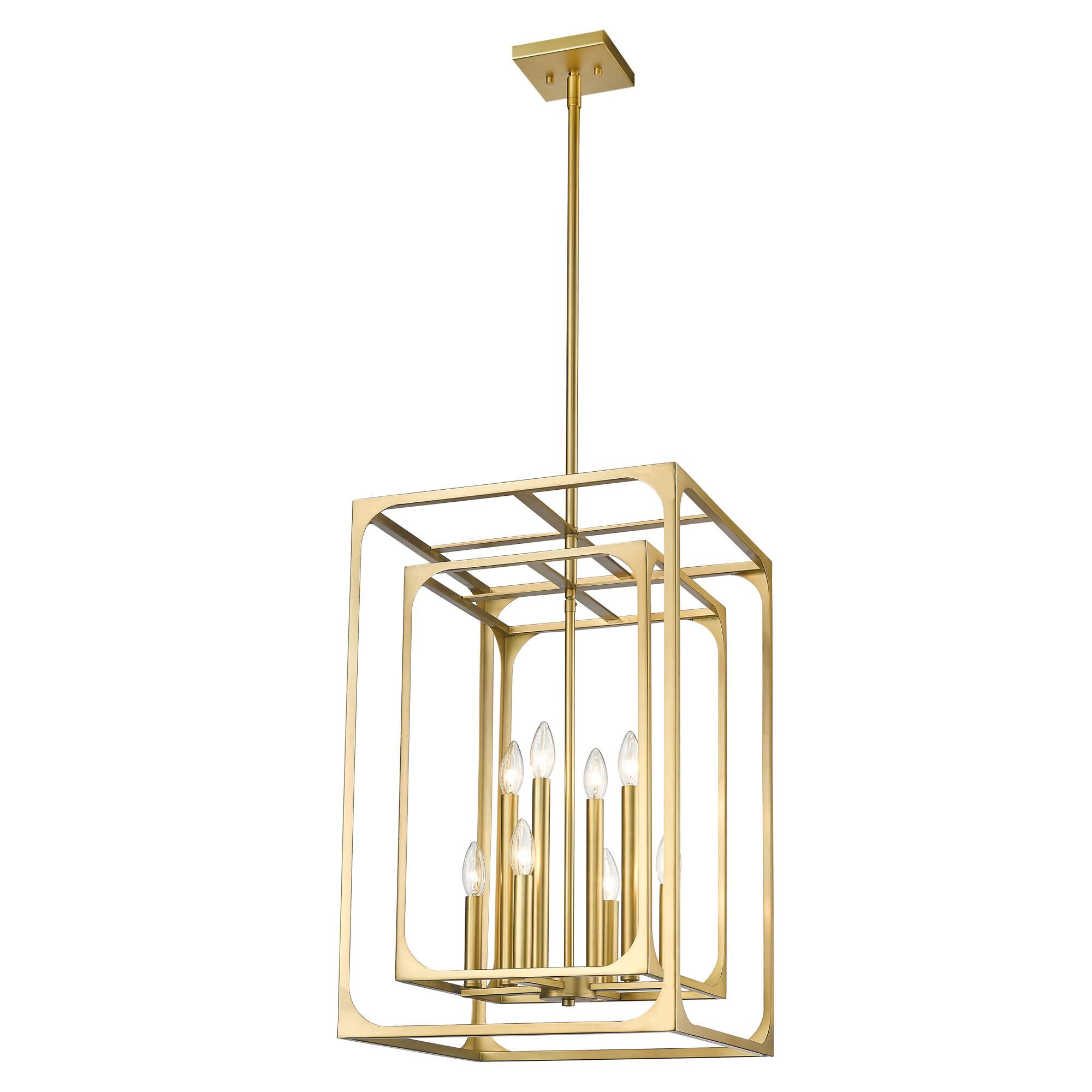 Shown in Rubbed Brass finish and Steel shade