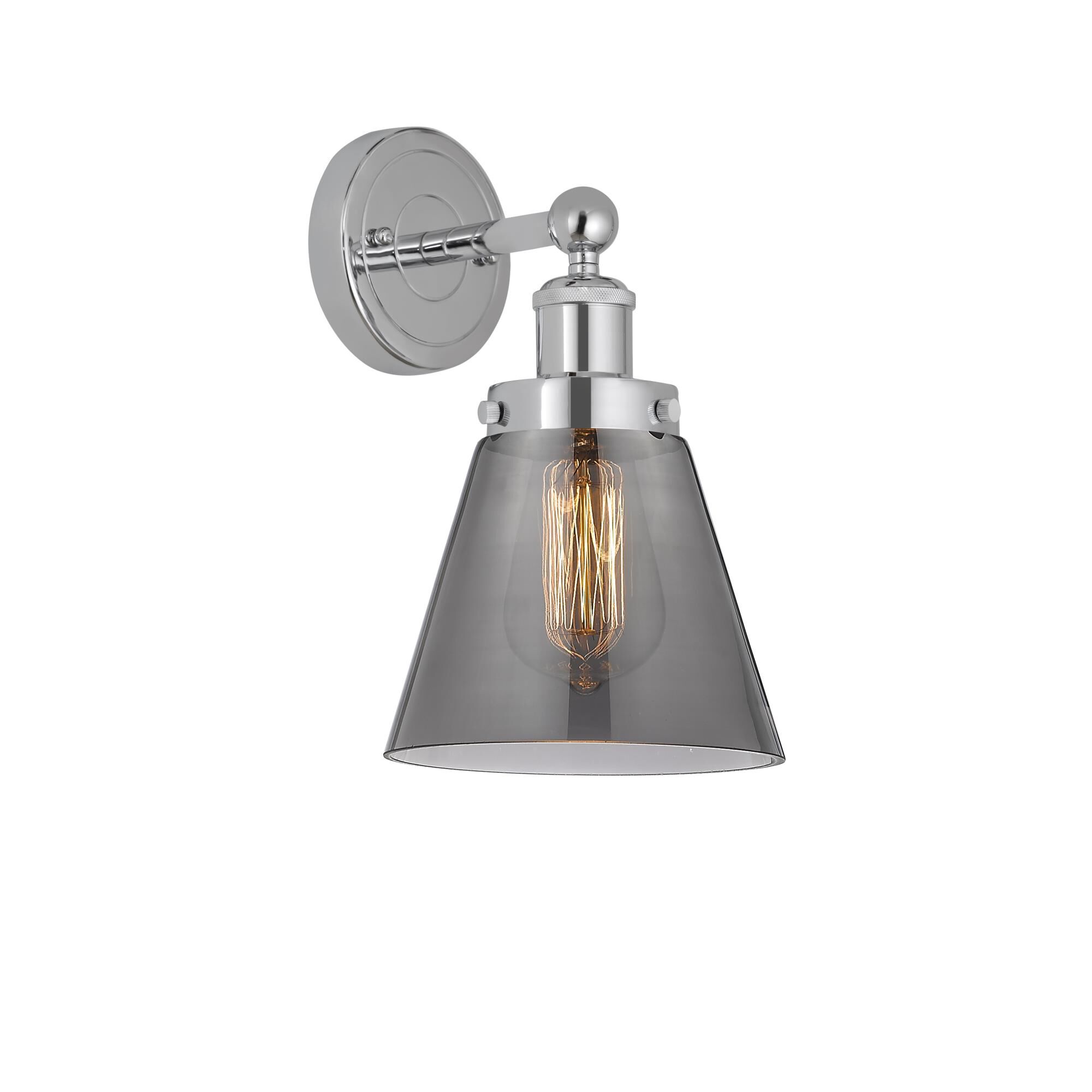 Shown in Polished Chrome, Plated Smoke finish and Plated Smoke glass and Plated Smoke Glass shade