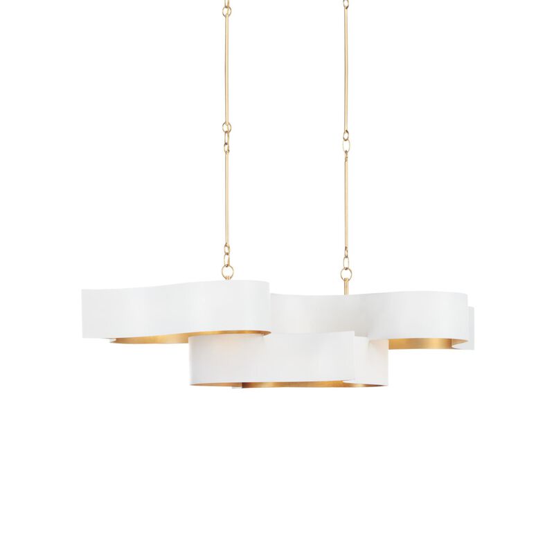 Grand Lotus 51 Inch Linear Suspension Light by Currey and Company