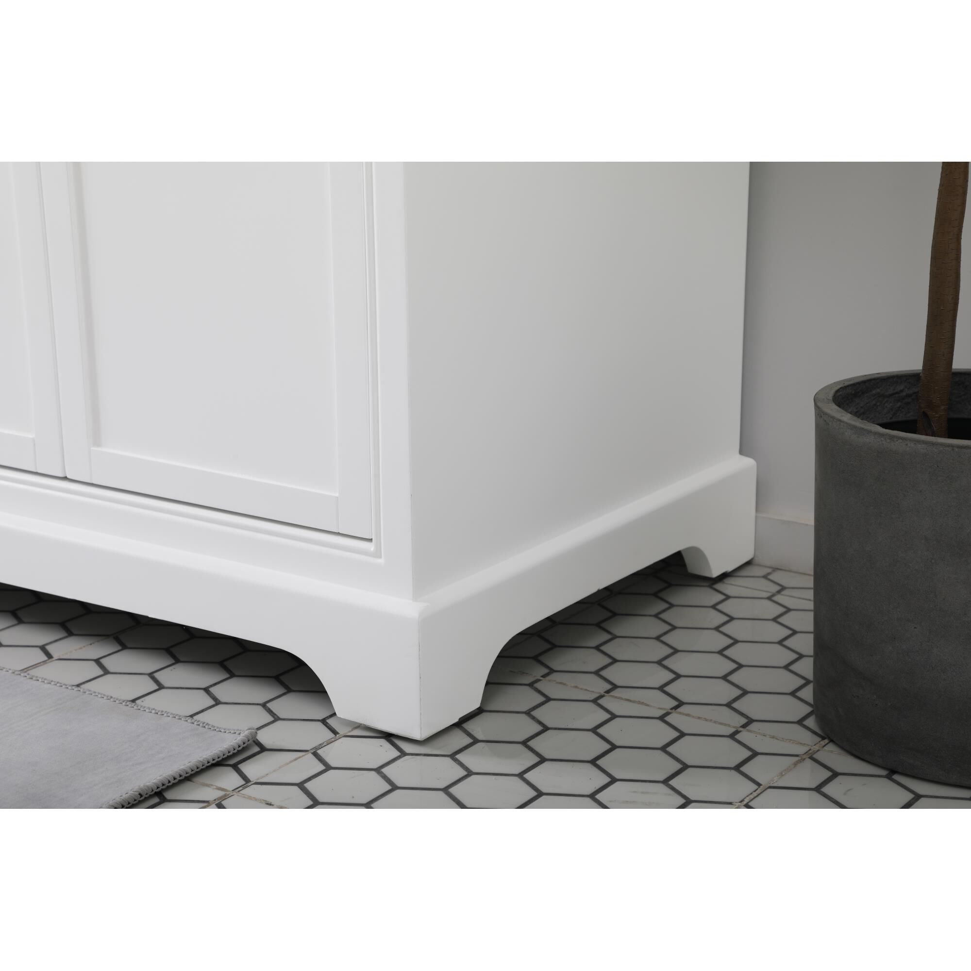 Shown in White finish