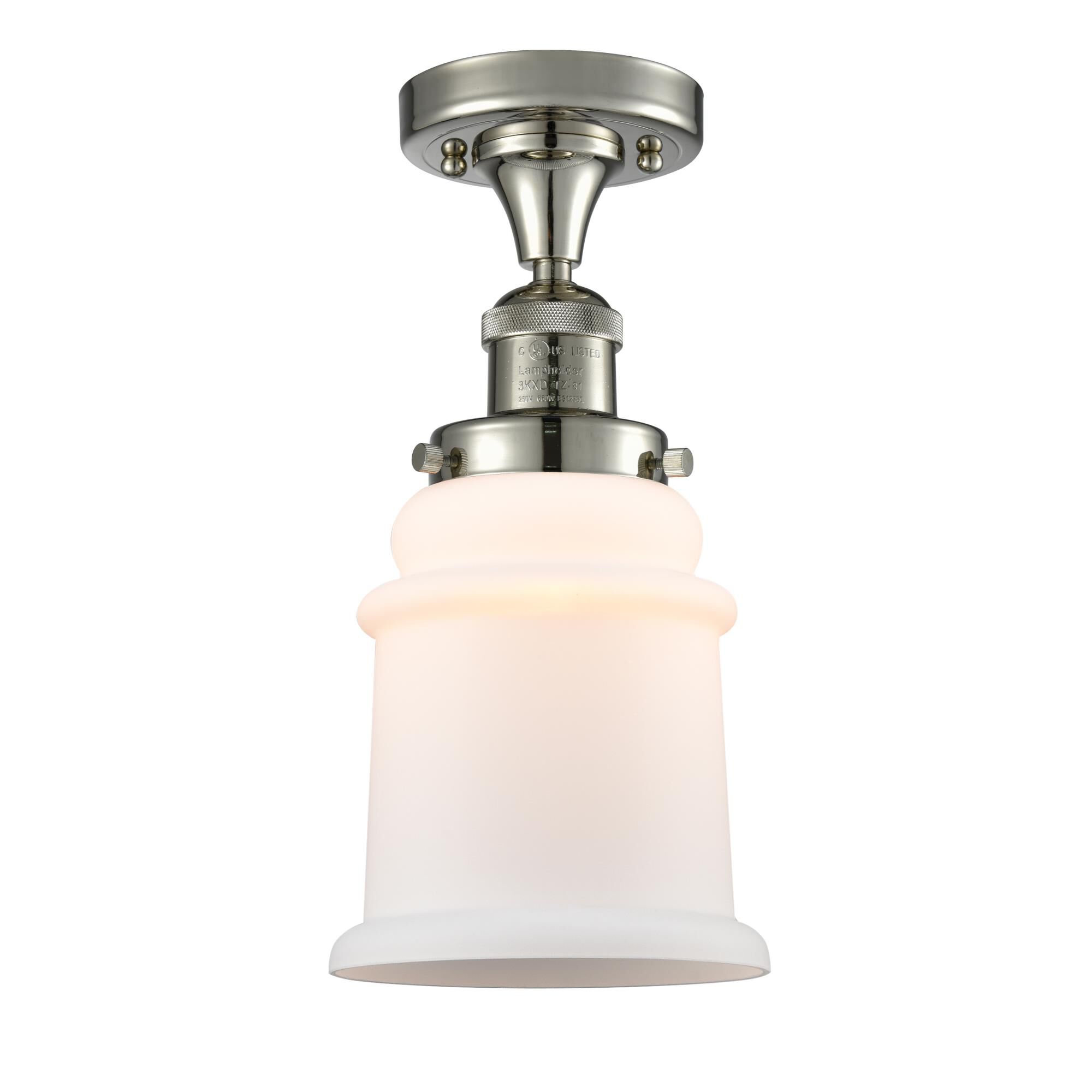 Bruno Marashlian Canton 6 Inch 1 Light LED Semi Flush Mount by Innovations Lighting