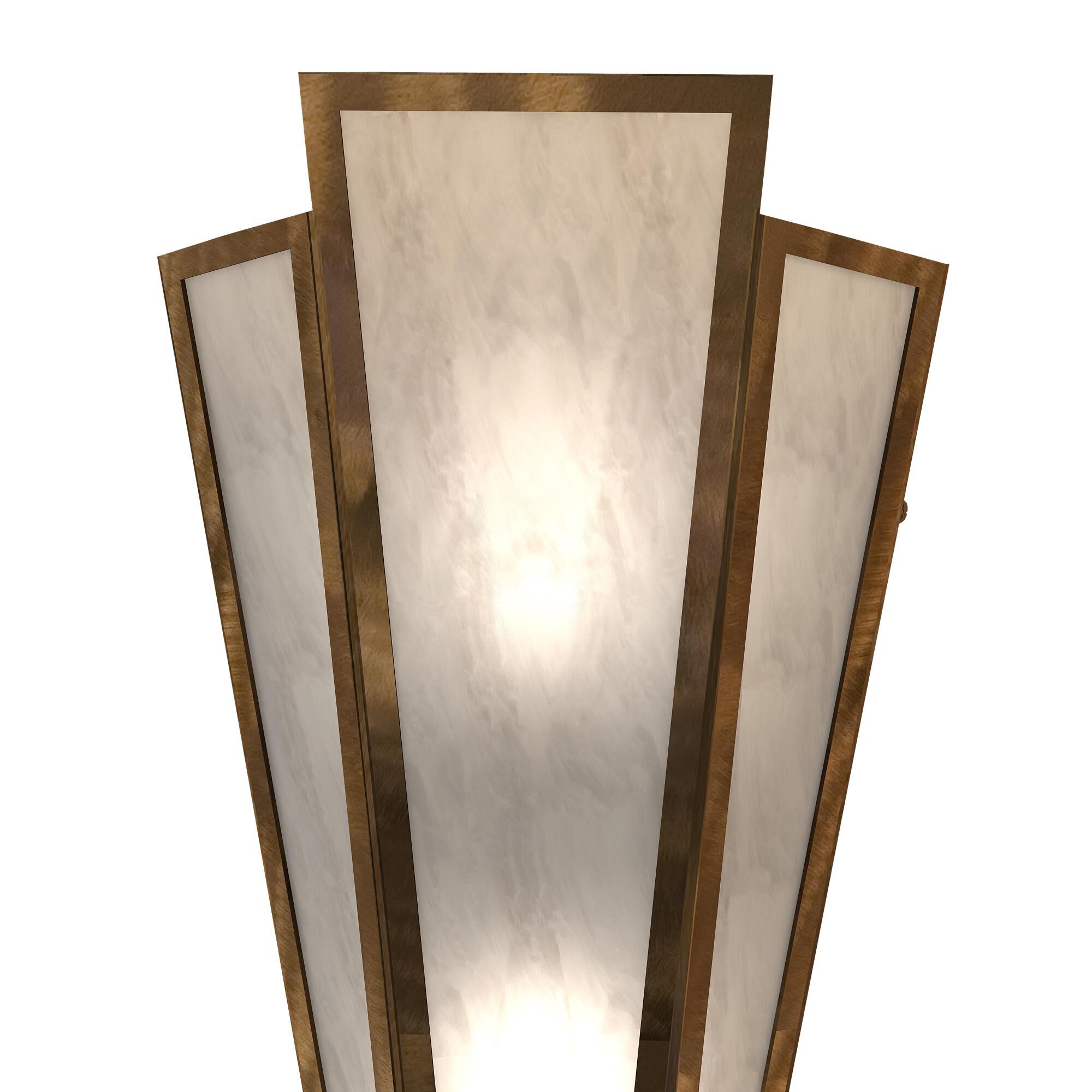 Shown in Antique Copper Finish finish and White glass