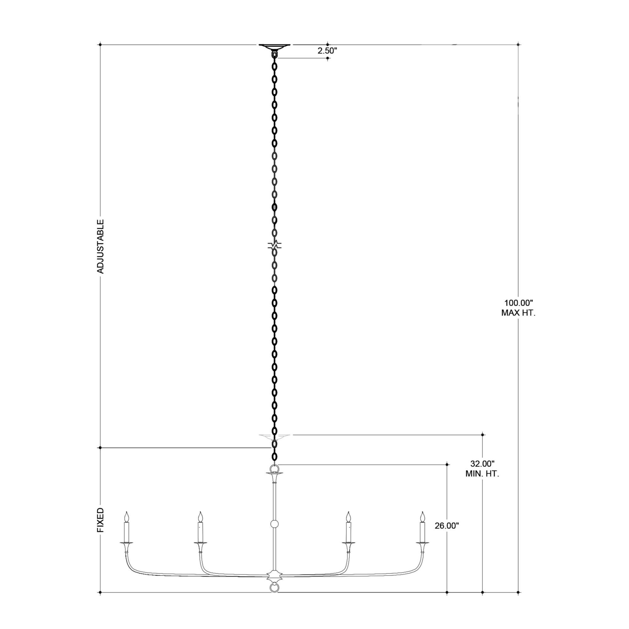 Nottaway Chandelier by Currey and Company