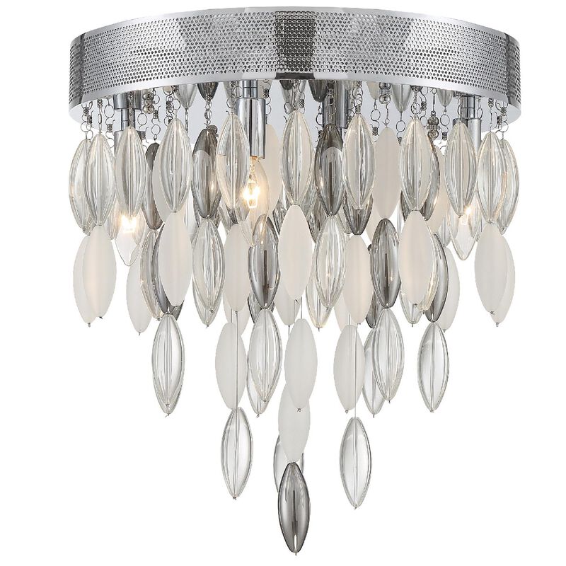 Hudson 16 Inch 4 Light Flush Mount by Crystorama
