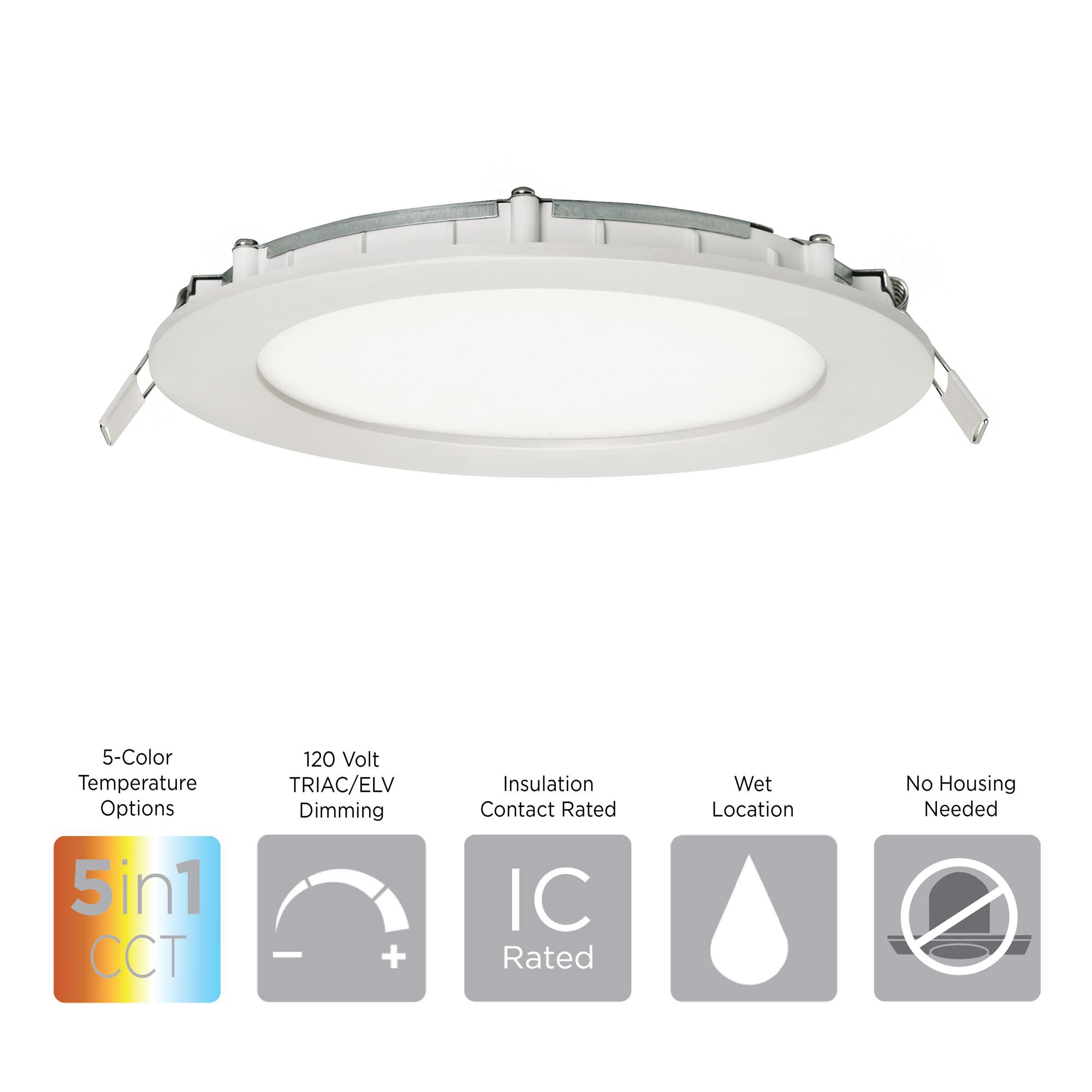 Shown in White finish and Frosted Acrylic glass and 120 Volt accent