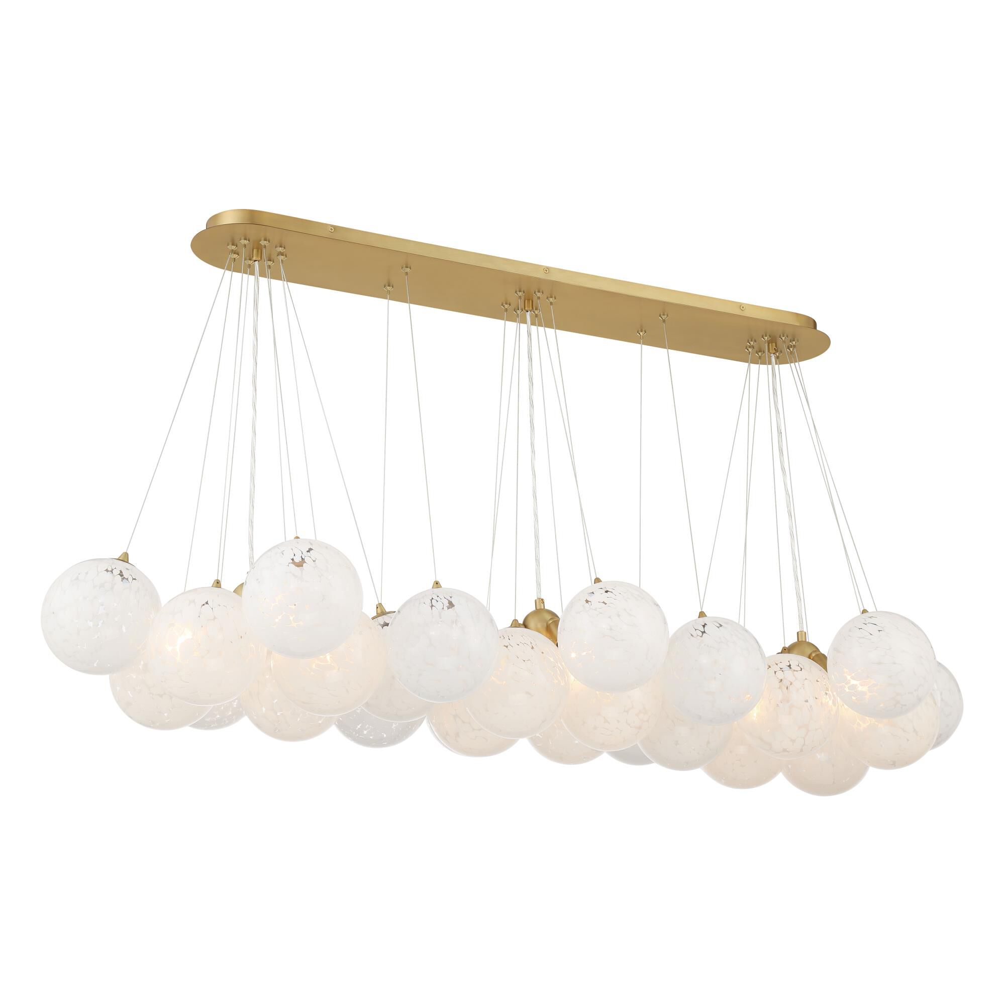 Shown in Legacy Brass finish and Clear glass and Art Glass shade