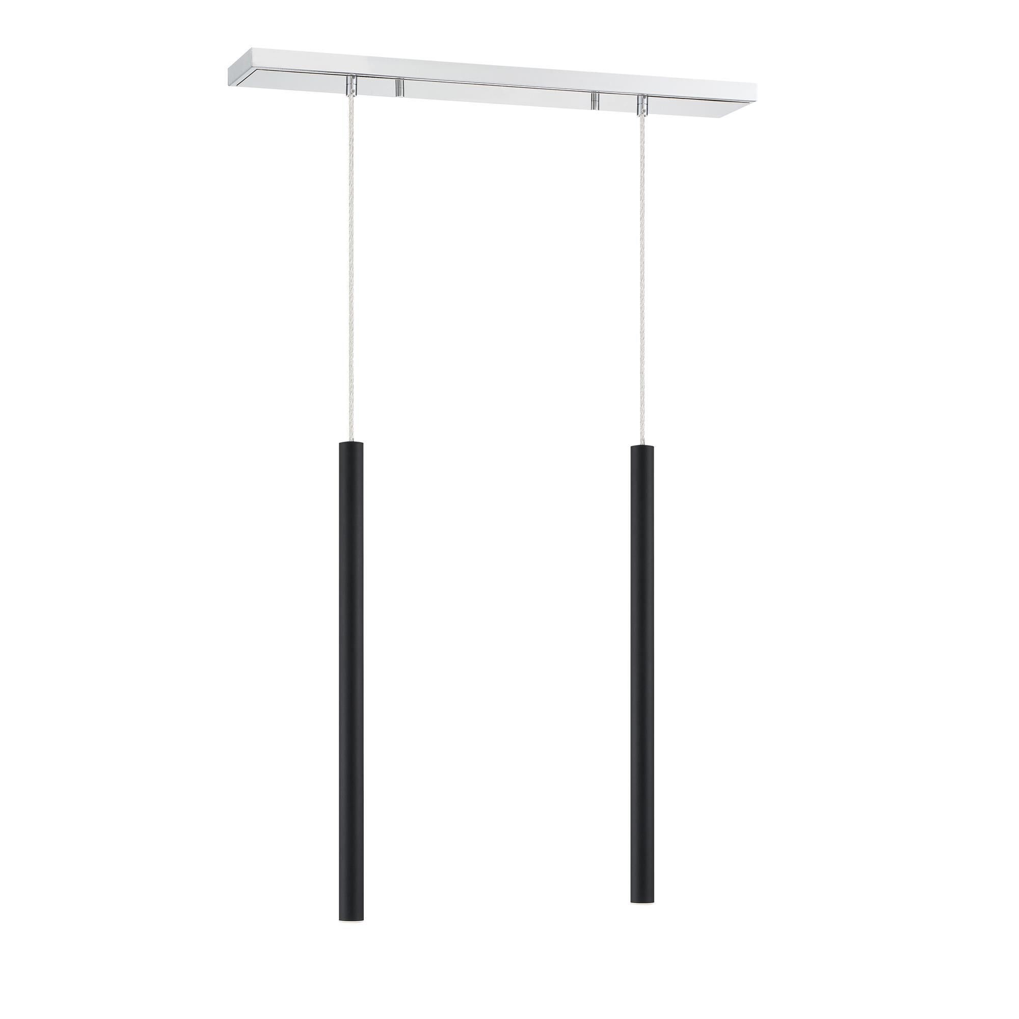 Shown in Chrome finish and Steel glass and Steel shade
