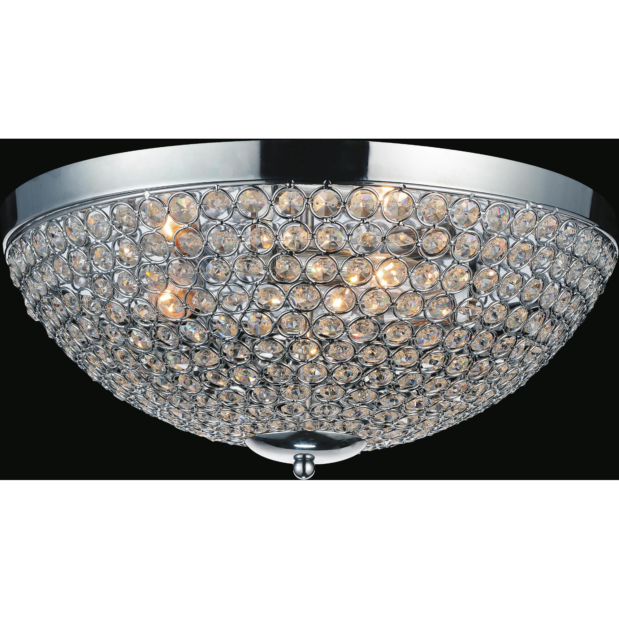 Globe 12 Inch 3 Light Flush Mount by CWI Lighting
