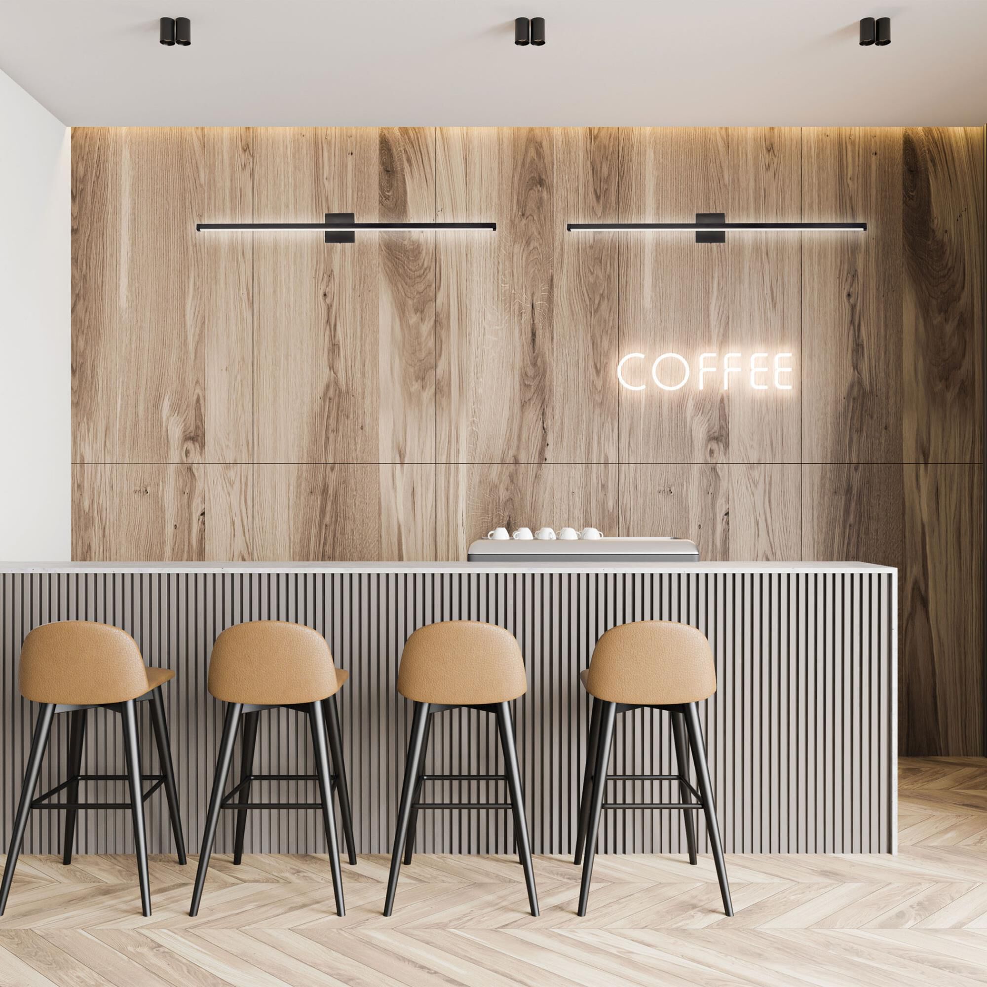 Shown in Black and White finish