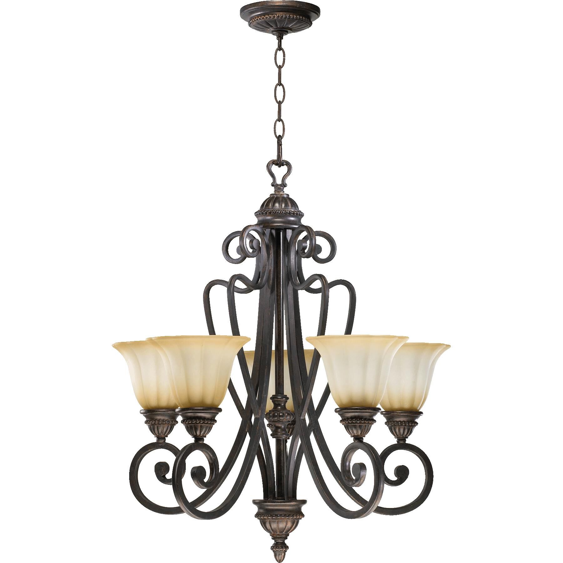 Summerset 24 Inch 5 Light Chandelier by Quorum International