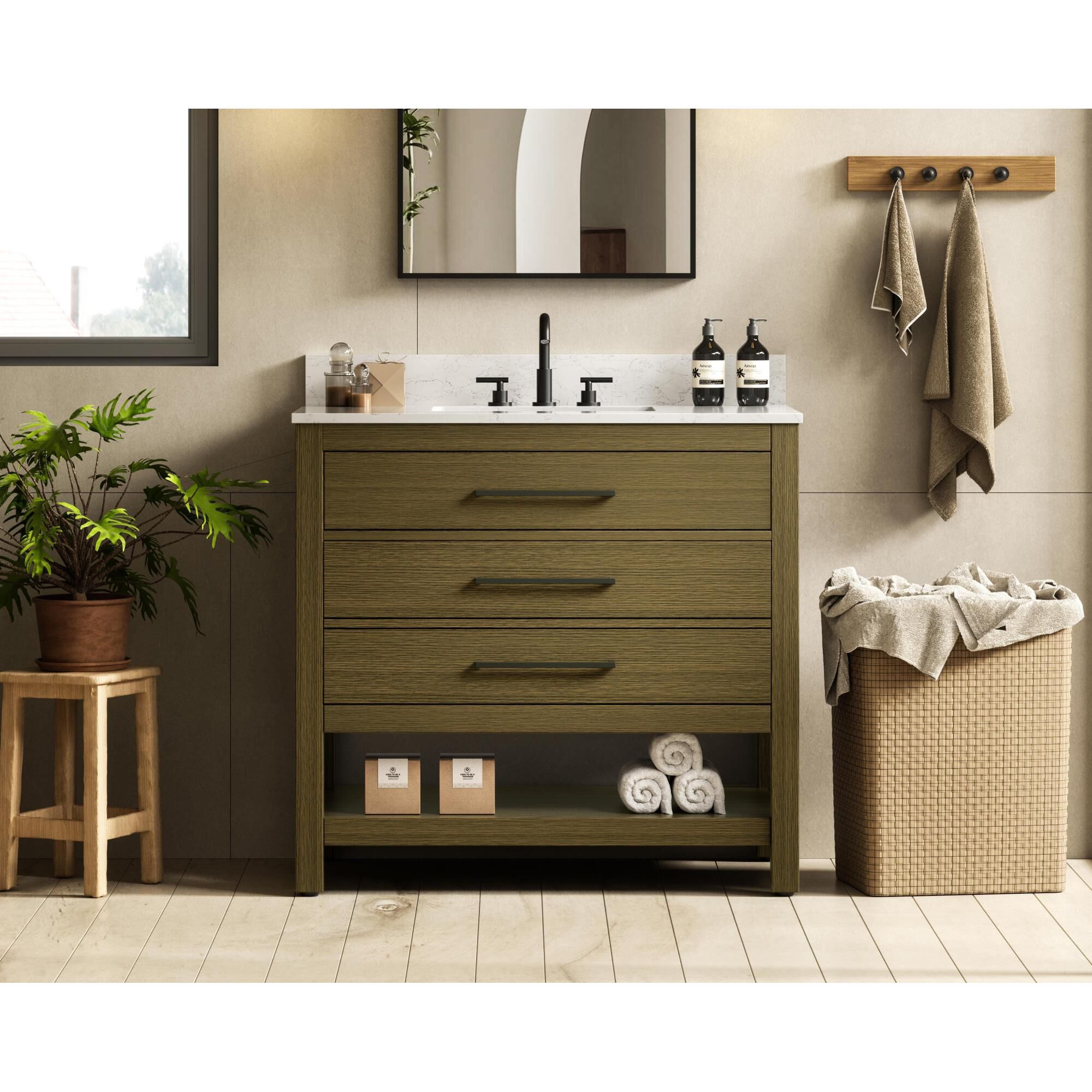 Shown in Chestnut Brown finish