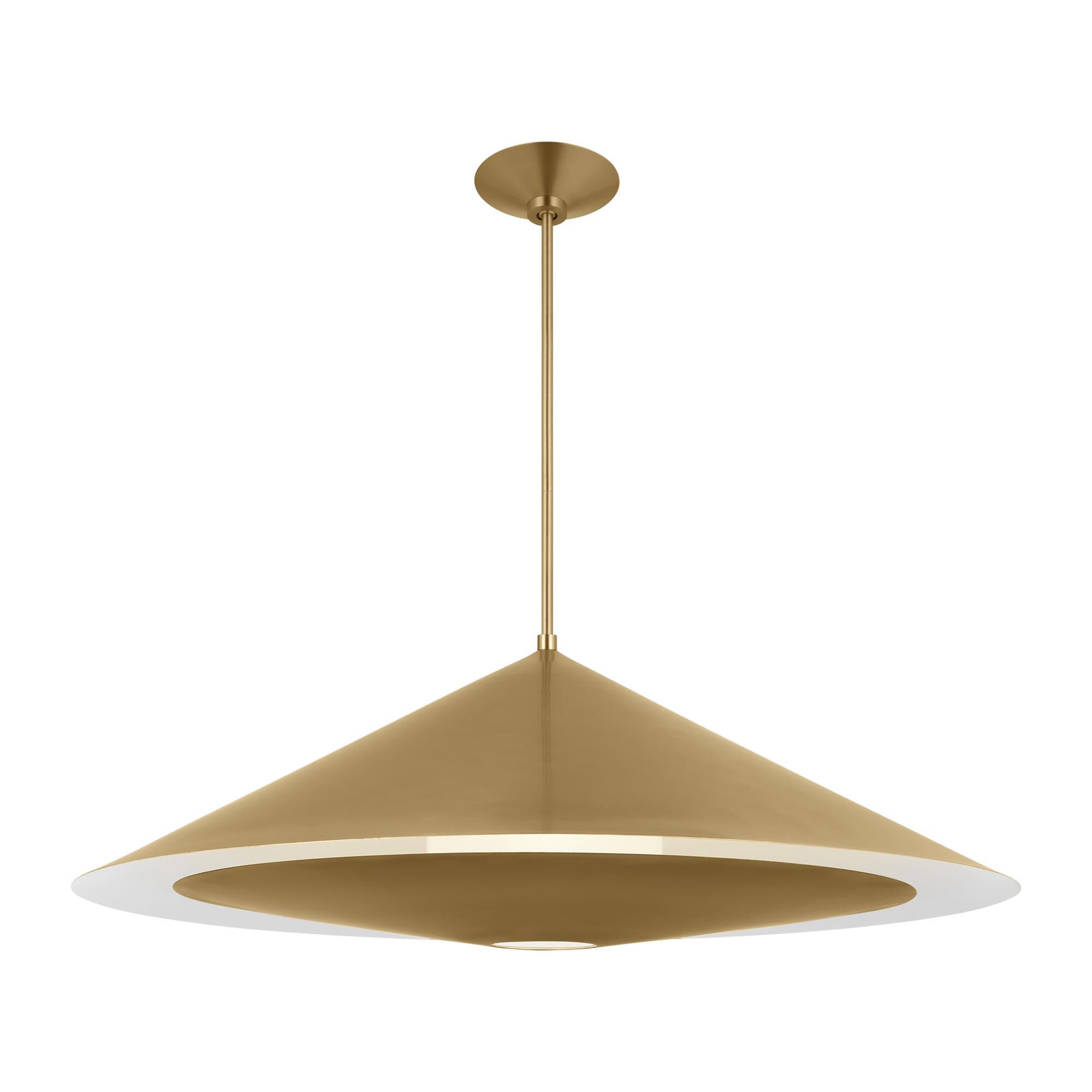 Shown in Burnished Brass finish and Sandblast Inside and Clear Outside glass