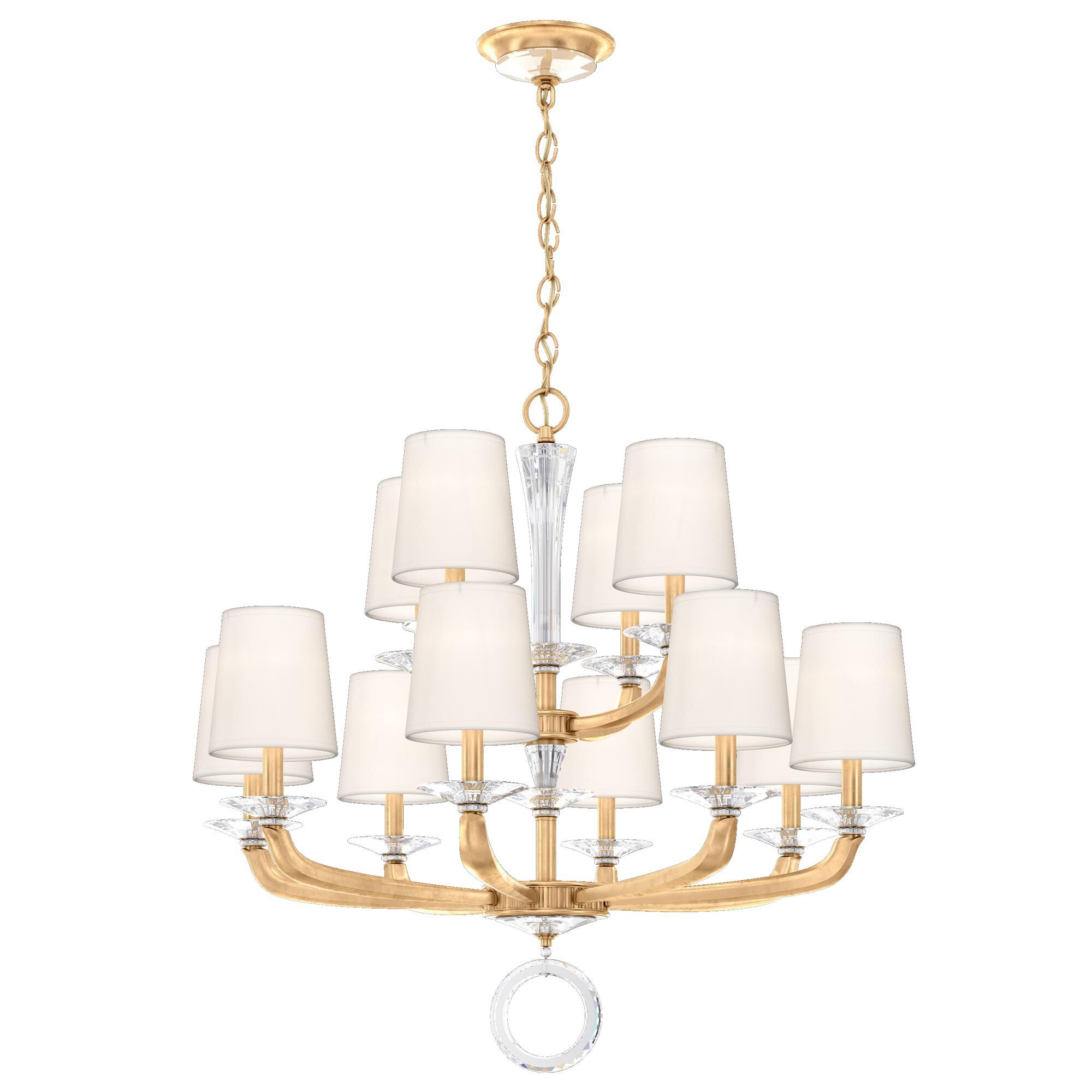 Emilea 33 Inch 12 Light Chandelier by Schonbek