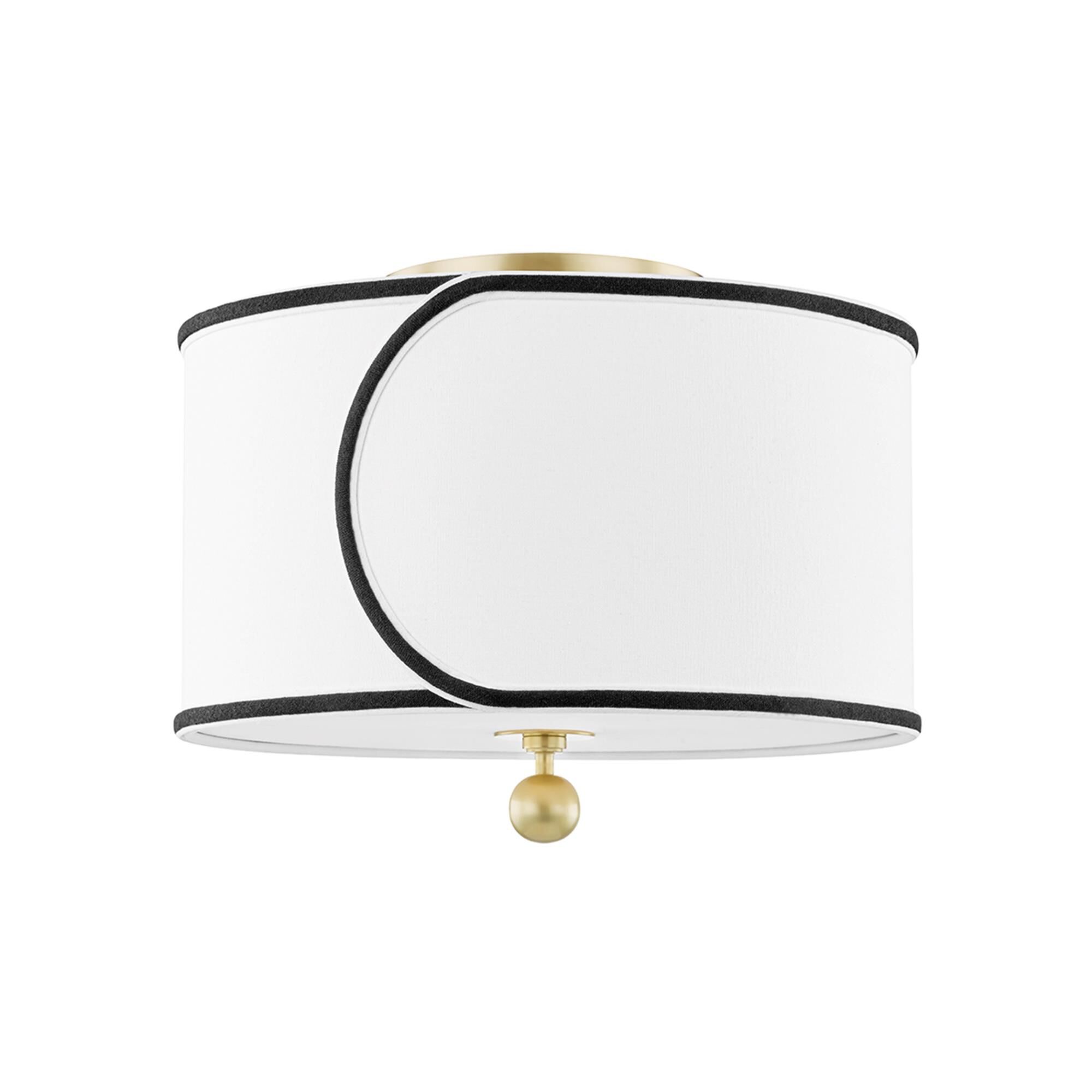 Zara 14 Inch Semi Flush Mount by Mitzi