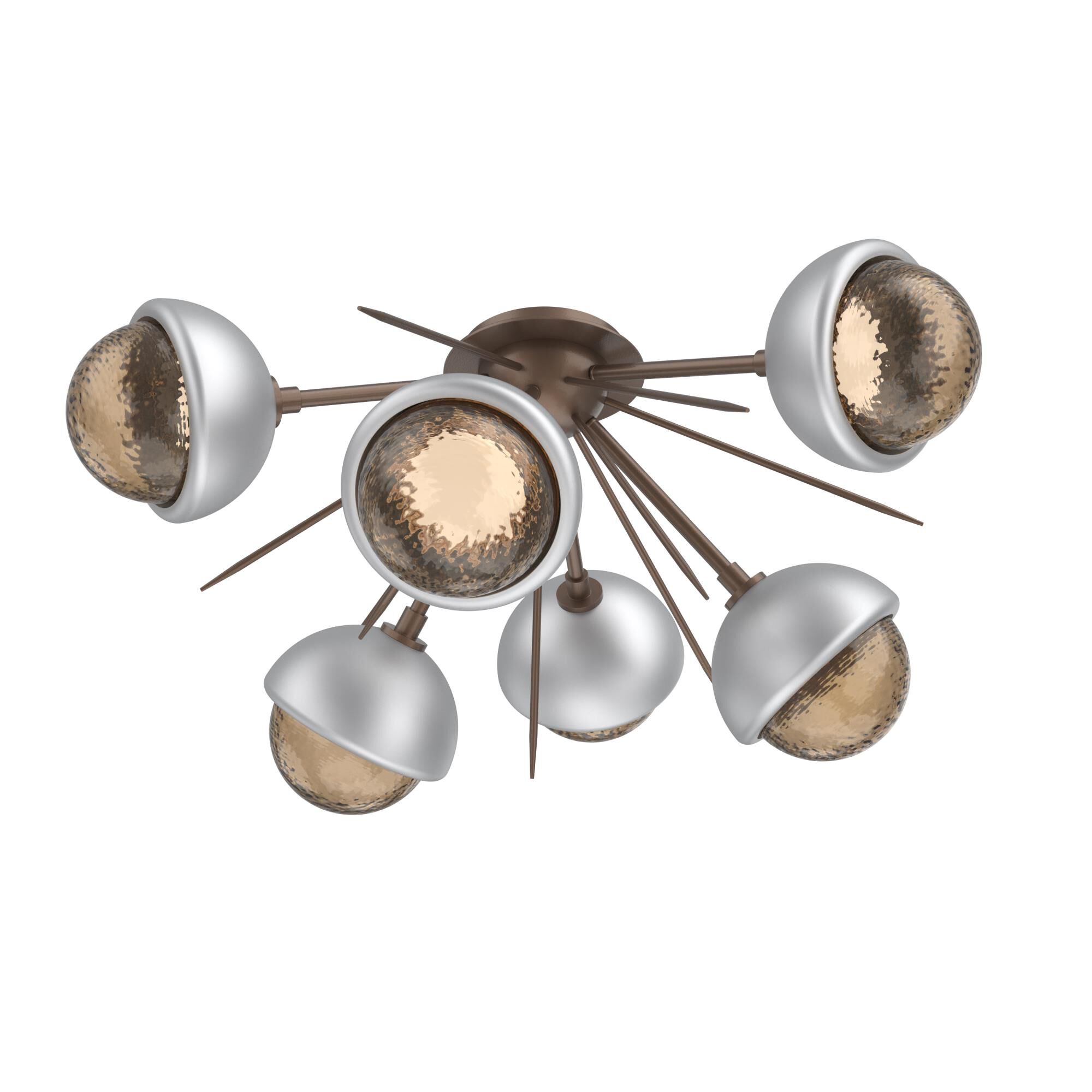 Levi Wilson Cabochon 28 Inch Semi Flush Mount by Hammerton Studio