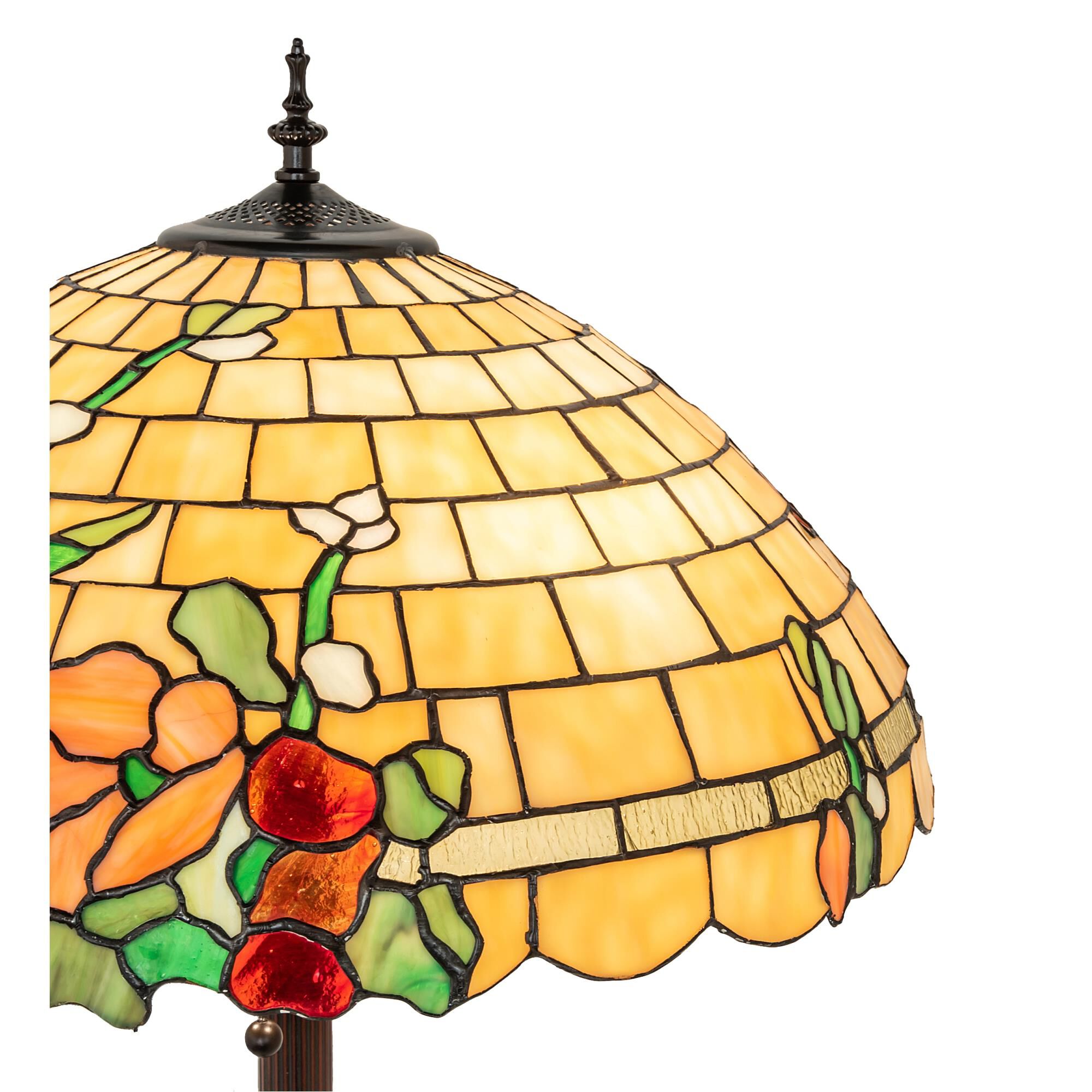 Duffner and Kimberly Hollyhock 62 Inch Floor Lamp by Meyda Lighting