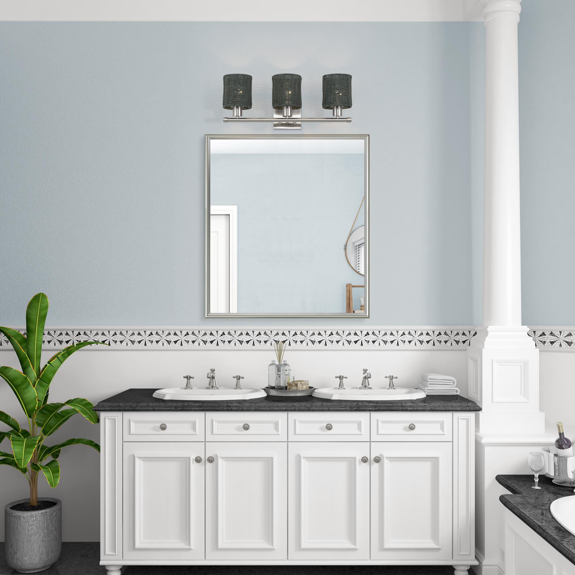 Weavington 24 Inch Bath Vanity Light by Livex Lighting