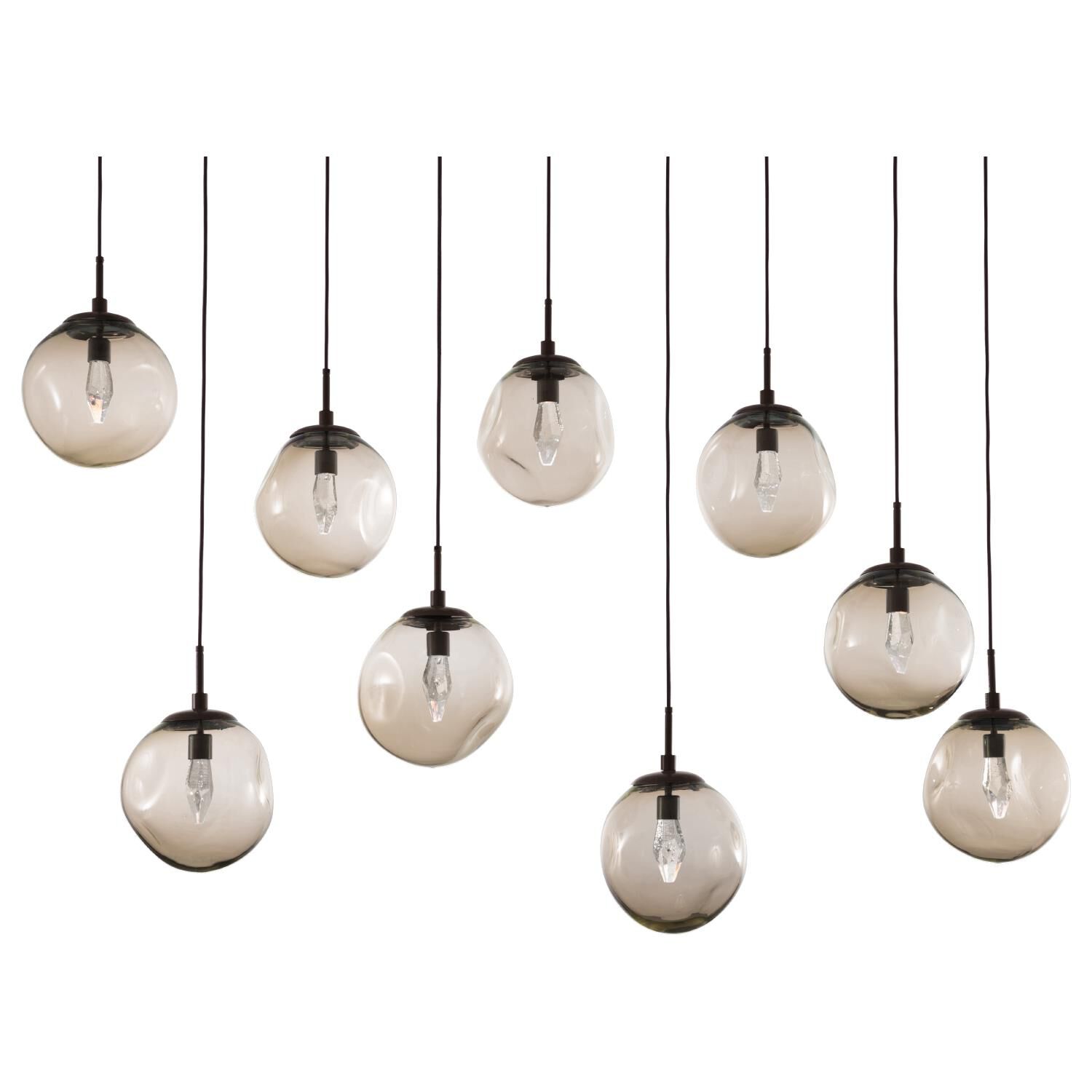 Shown in Flat Bronze finish and Geo Inner Bronze Outer glass