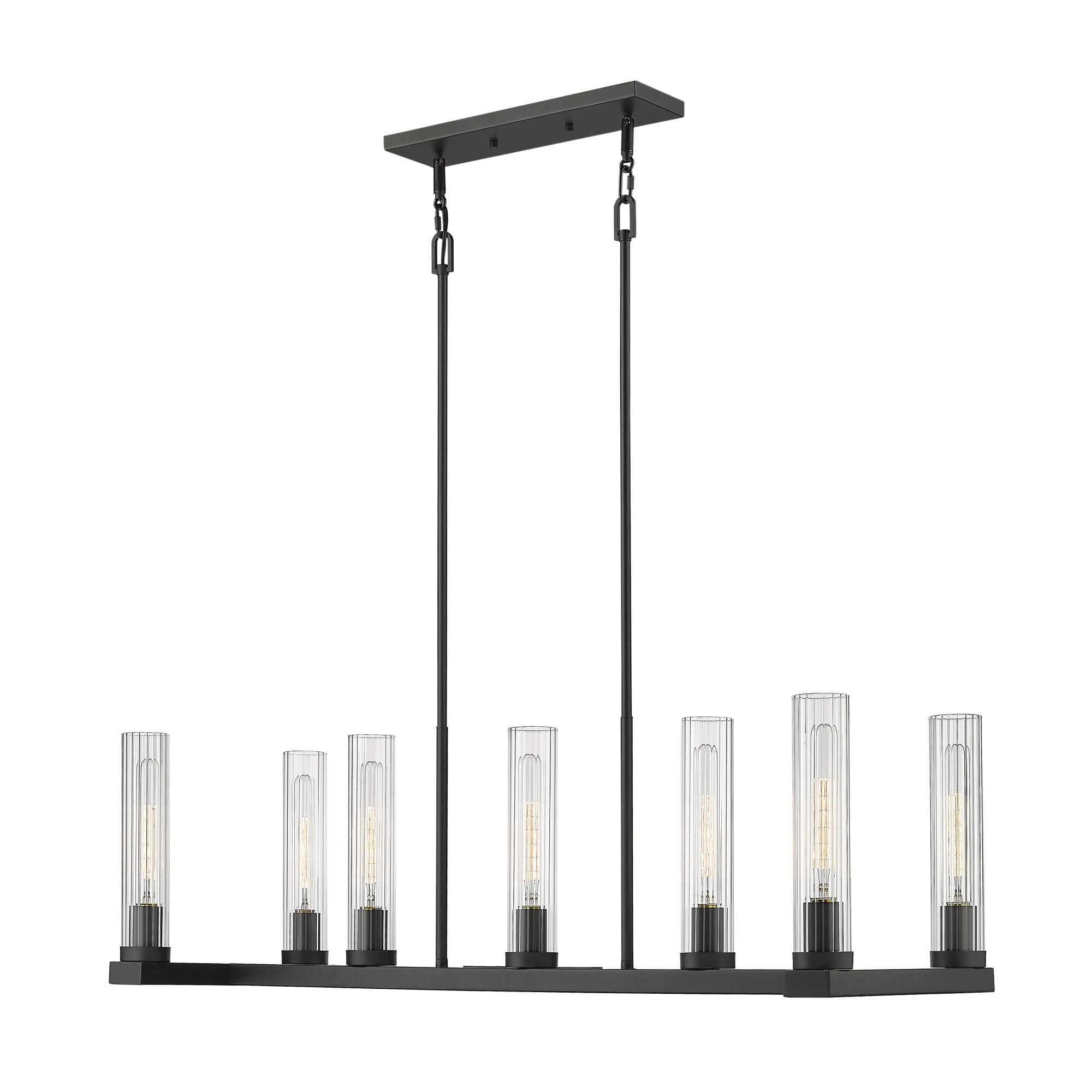 Shown in Bronze finish and Glass shade