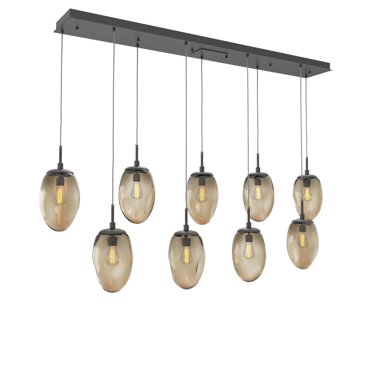Levi Wilson Nebula 68 Inch 9 Light Linear Suspension Light by Hammerton Studio