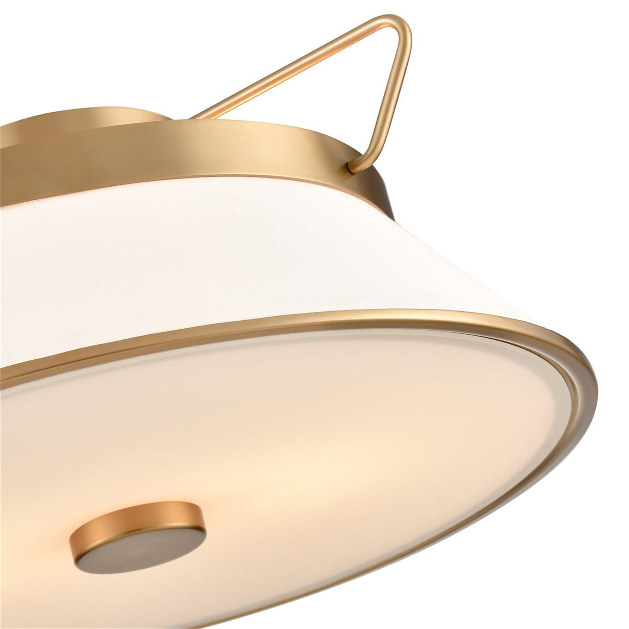 Kevin Kraemer Layla 17 Inch 2 Light LED Semi Flush Mount,