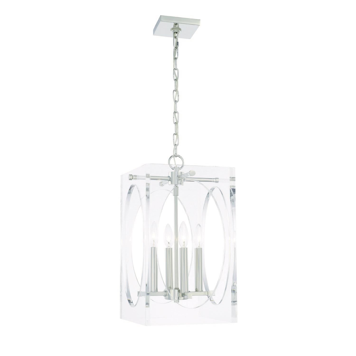 Drake 12 Inch 4 Light Chandelier by Crystorama