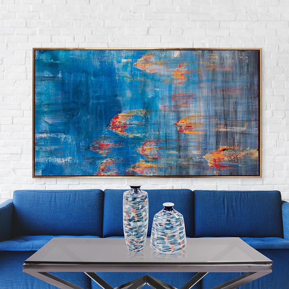 Caribbean Sea #2 Hand Painted Original Art Painting by Howard Elliott Collection