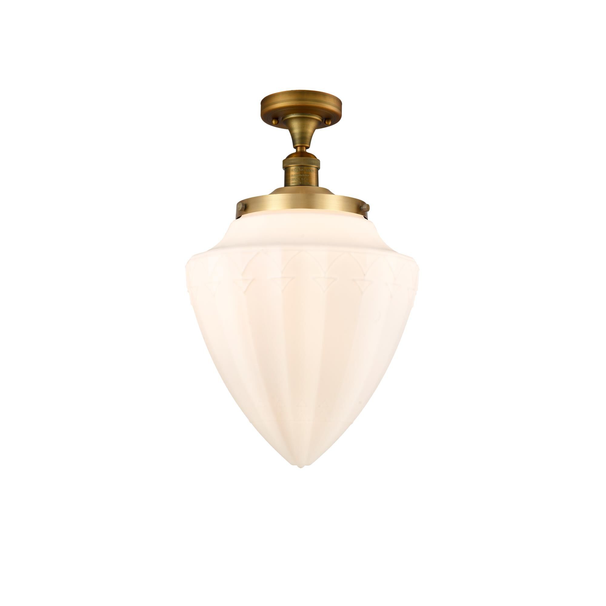 Bruno Marashlian Bullet 12 Inch 1 Light Semi Flush Mount by Innovations Lighting