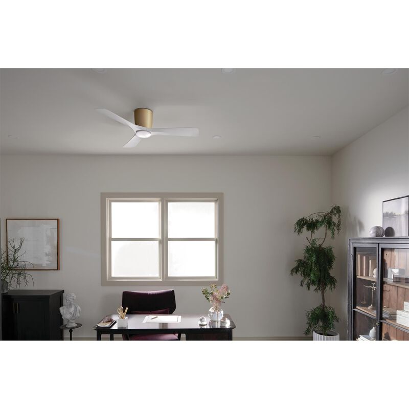 Volos 48 Inch Flush Mount Fan with Light Kit by Kichler