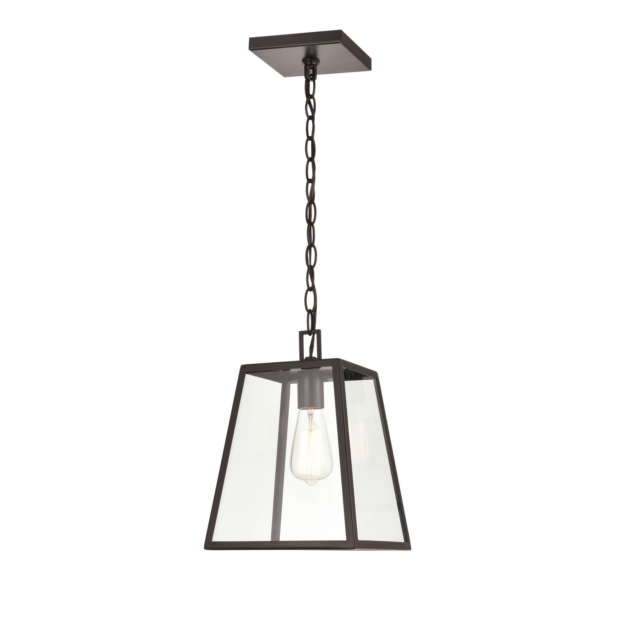 Shown in Powder Coat Bronze finish and Clear glass