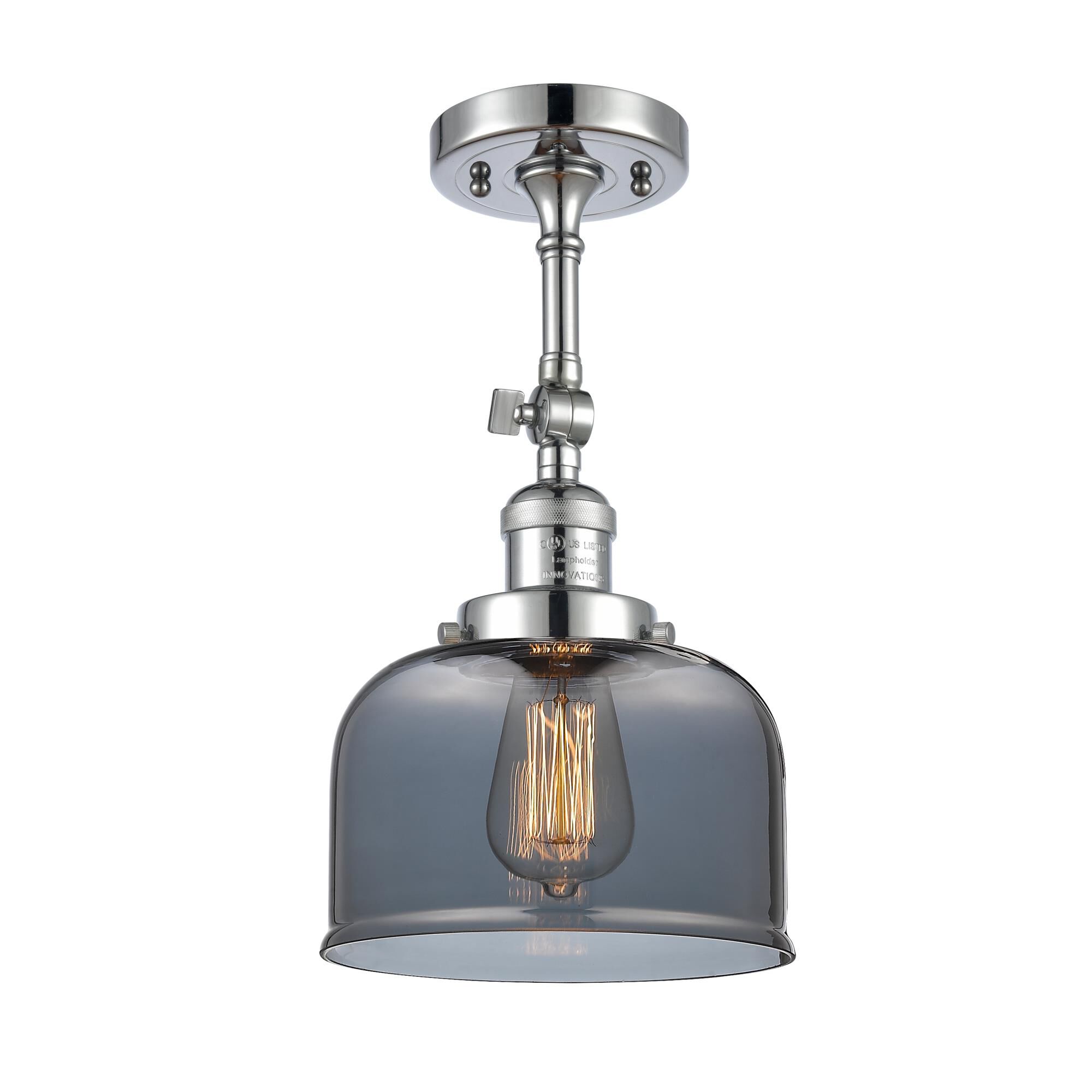 Bruno Marashlian Large Bell 8 Inch 1 Light Semi Flush Mount by Innovations Lighting