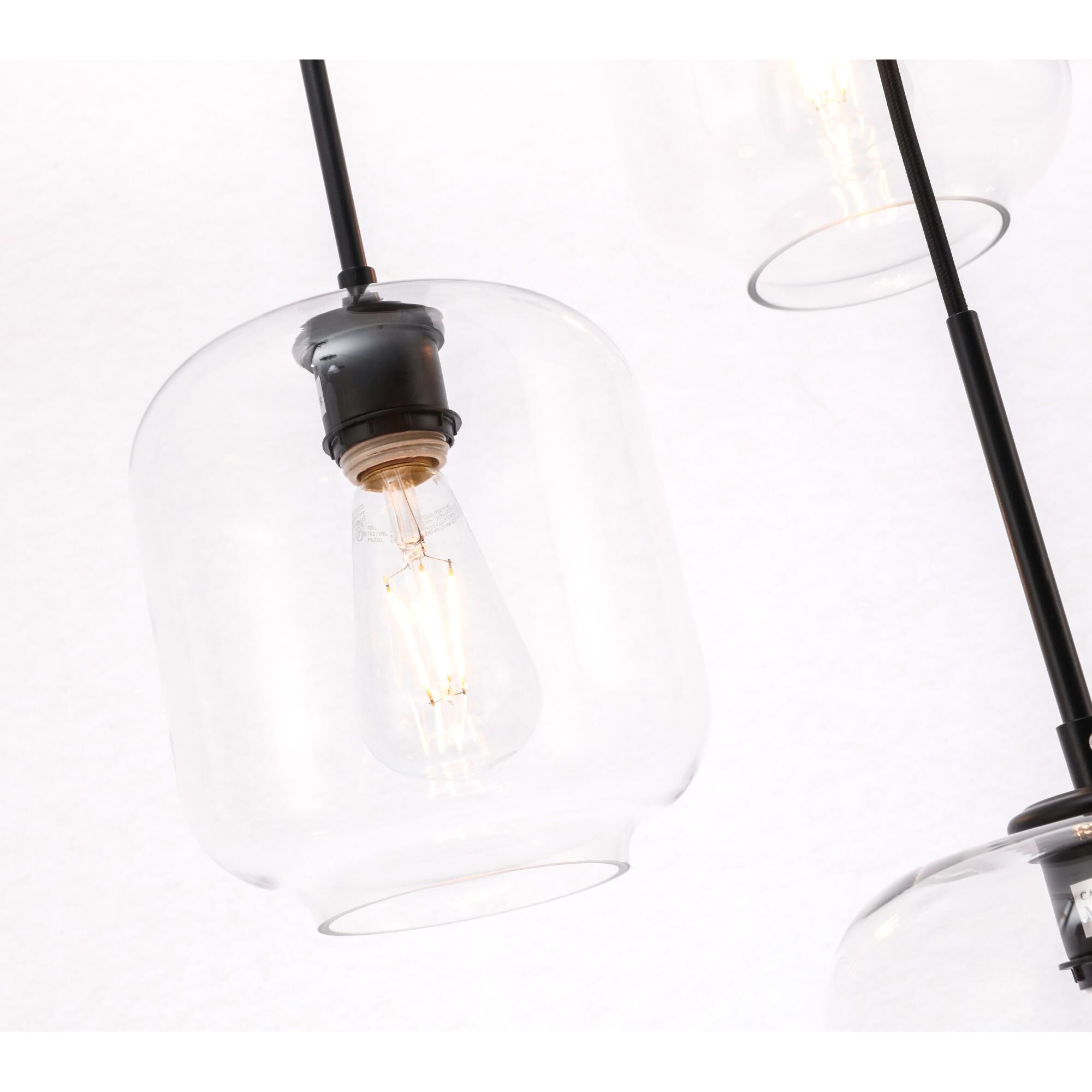 Collier 17 Inch 3 Light Multi Light Pendant by Elegant Lighting