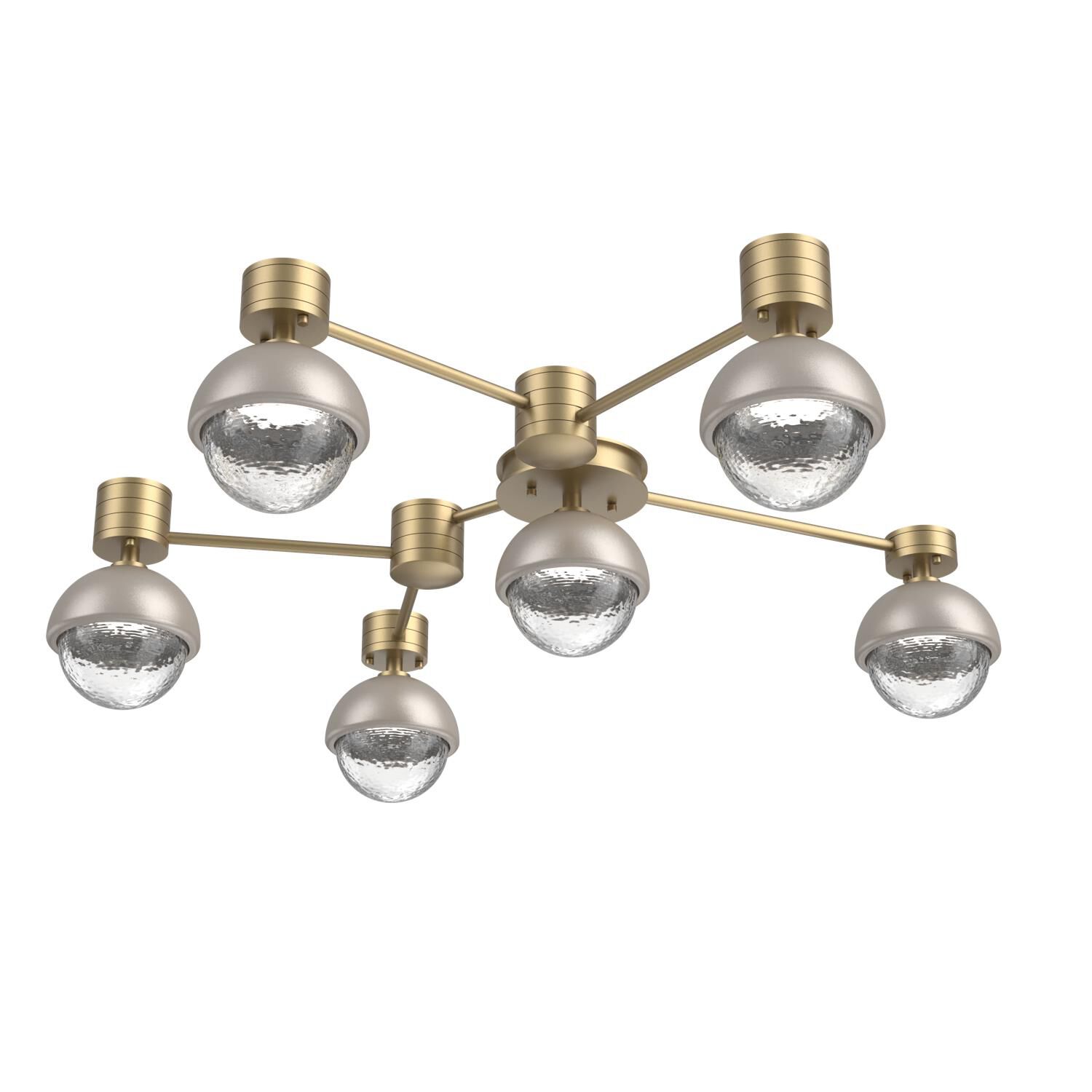 Levi Wilson Cabochon 42 Inch Flush Mount by Hammerton Studio