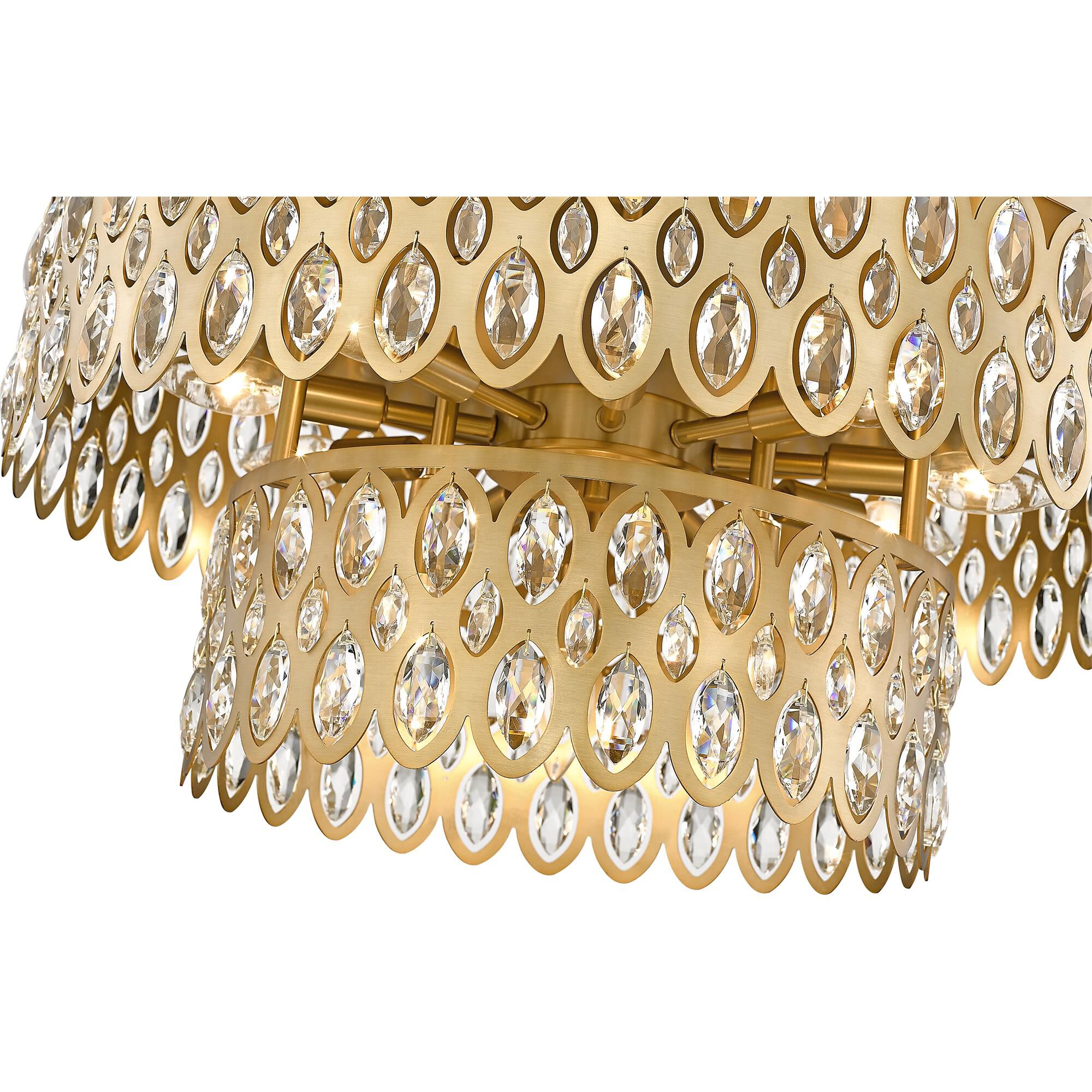 Dealey 24 Inch 12 Light Flush Mount by Z-Lite