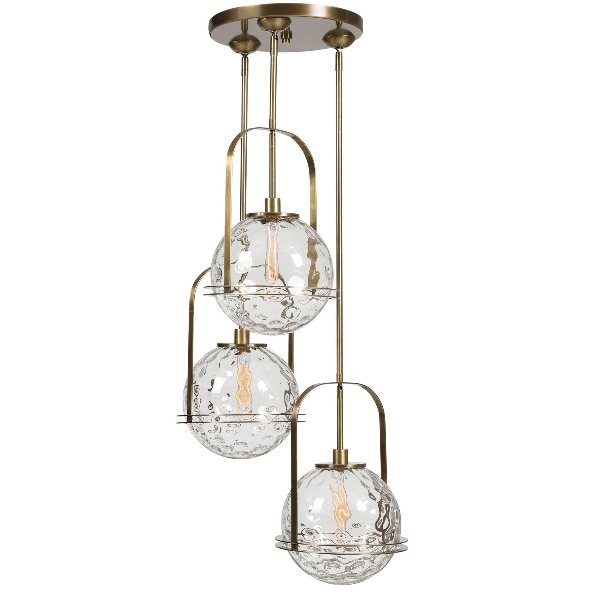 Kalizma Home Mimas 24 Inch 3 Light Multi Light Pendant by Uttermost