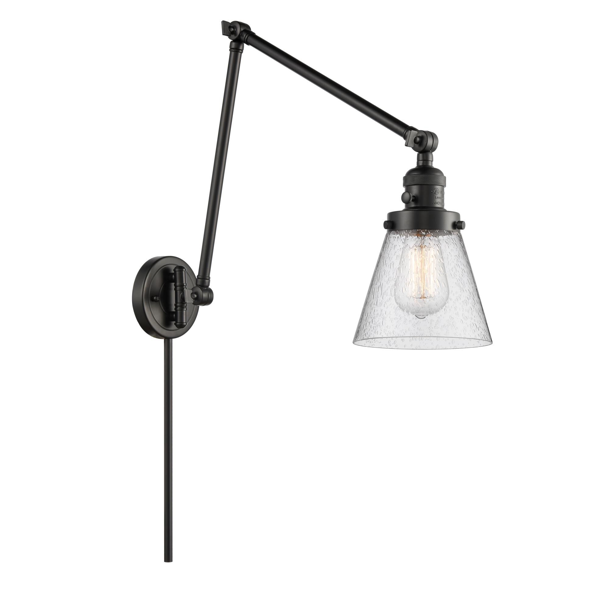 Bruno Marashlian Small Cone LED Wall Swing Lamp by Innovations Lighting