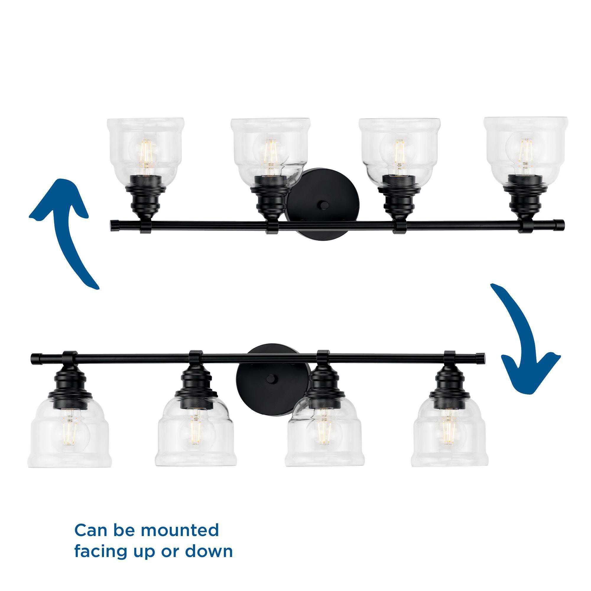 Ambrose 29 Inch 4 Light Bath Vanity Light by Progress Lighting